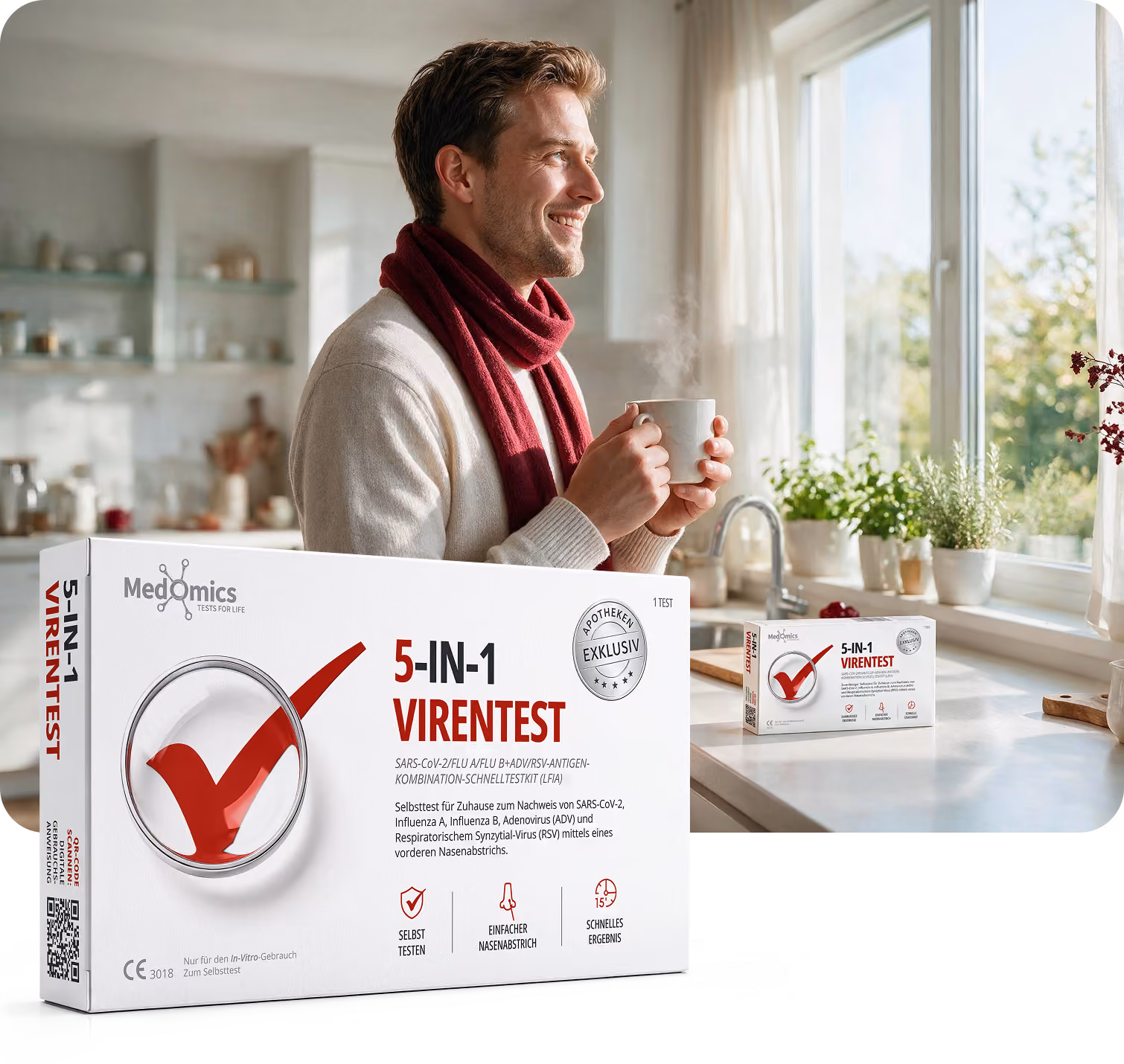 Medomics 5-in-1 Kombi-Schnelltest Verpackung