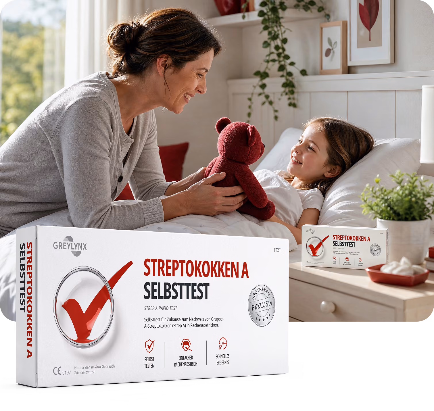GREYLYNX Streptokokken A Schnelltest für Apotheken