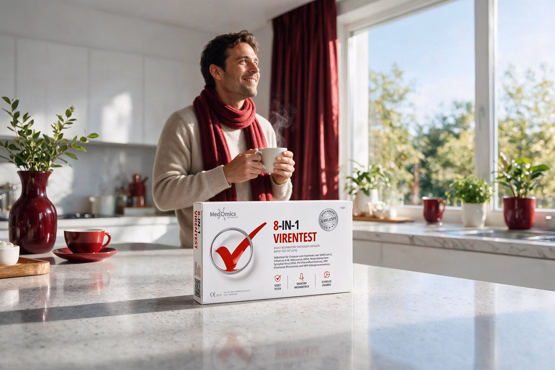5-in-1 Kombi-Schnelltest Verpackung Zuhause