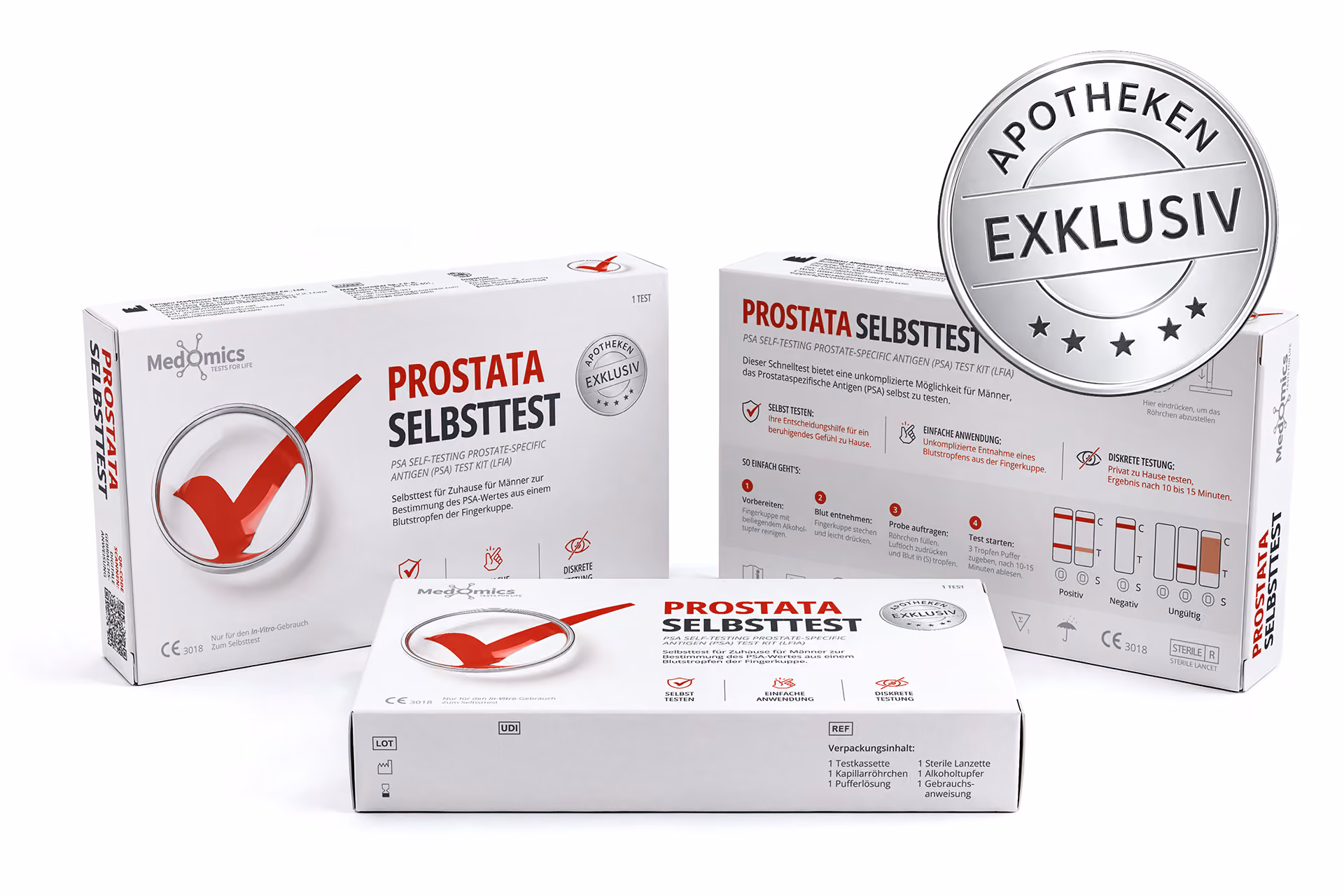 Medomics PSA Prostata Schnelltest Packung
