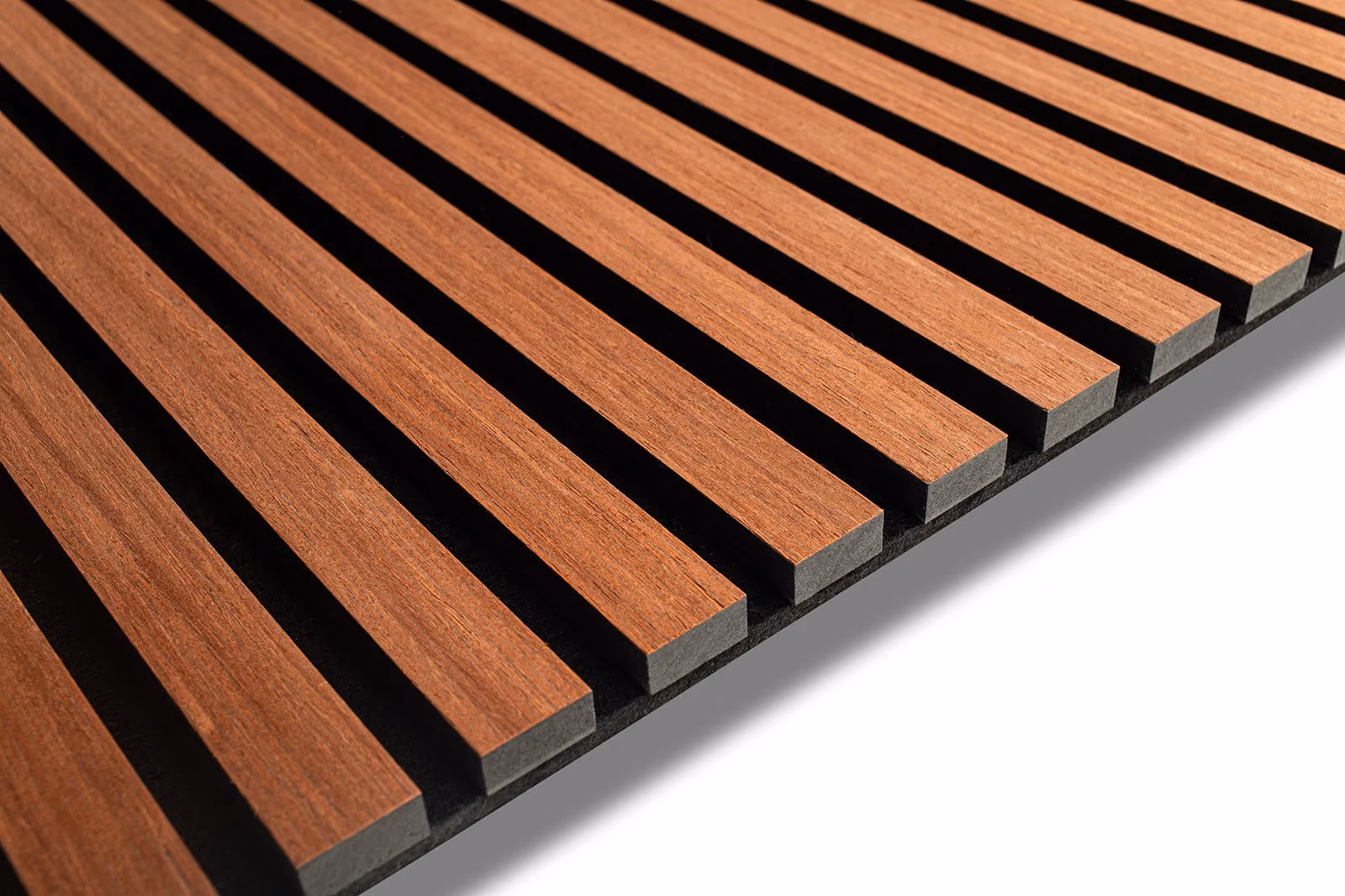 Mahogany timber acoustic panel by Kuuks