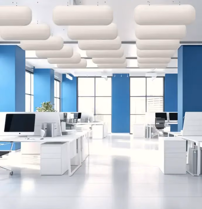 Sound Blades acoustic ceiling baffle by Acoustera