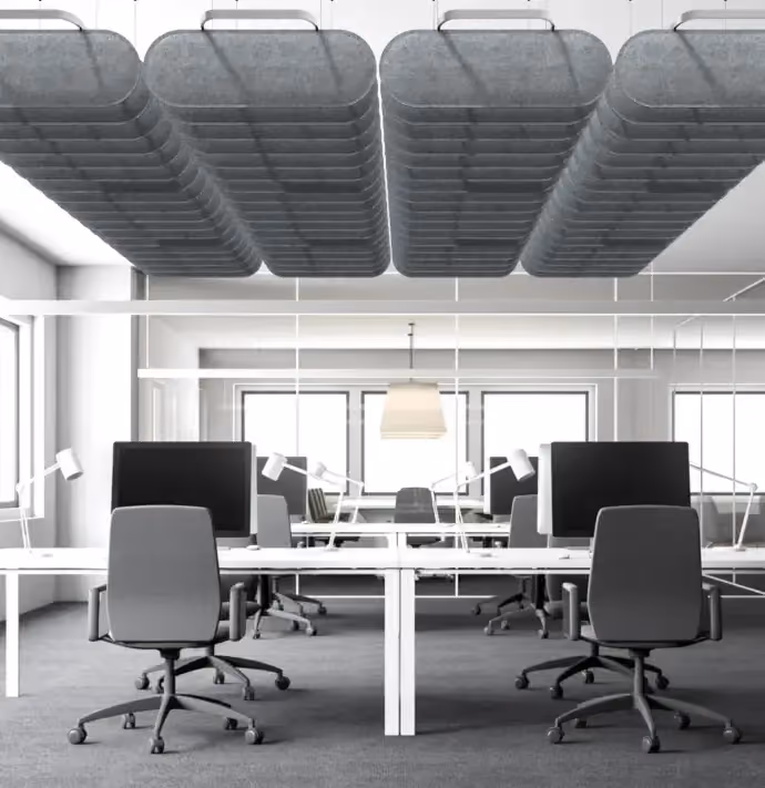 Sound Blades acoustic ceiling baffle by Acoustera, view 1