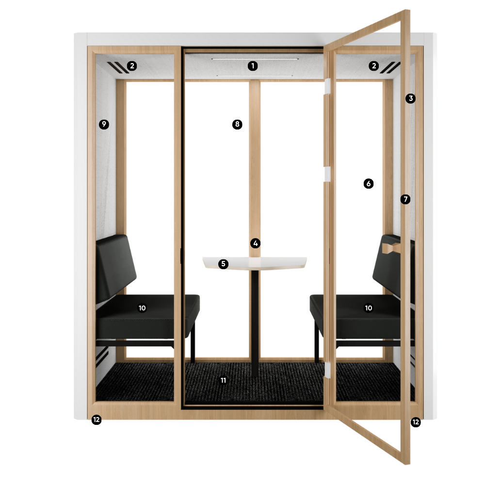 Slimline Large 2 acoustic pod by Busypod, view 2