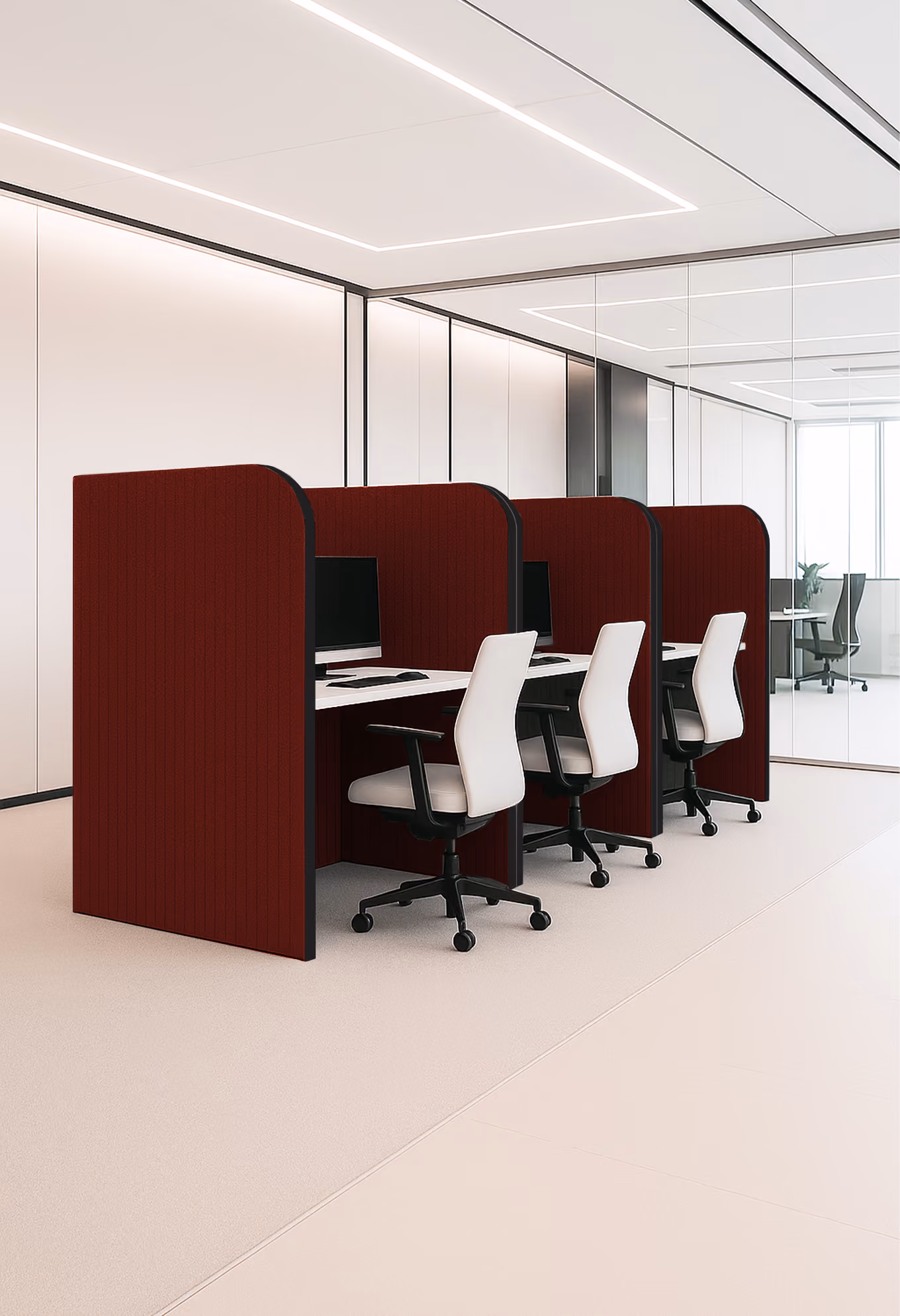 Arc acoustic screen by Feltouch