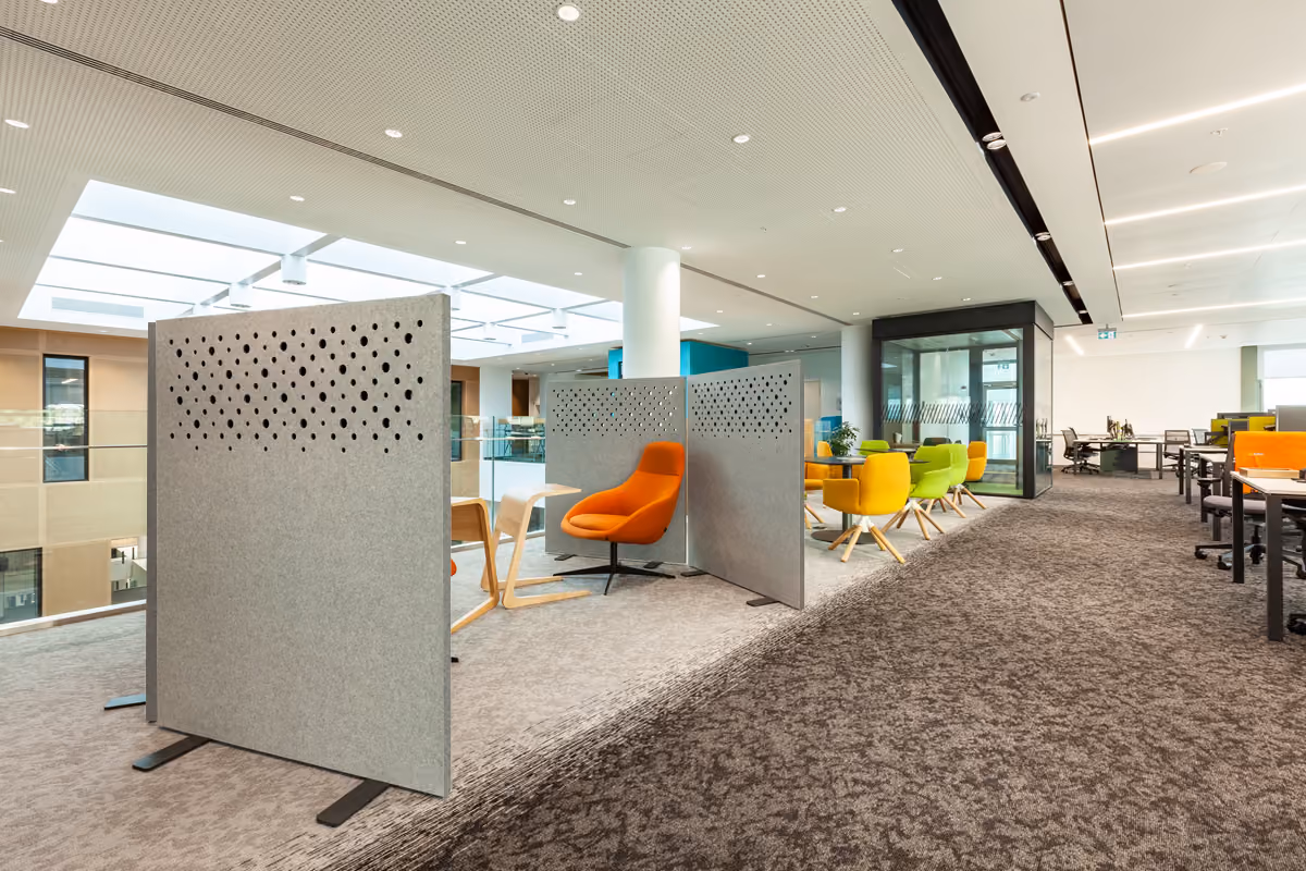Recta acoustic screen by Feltouch