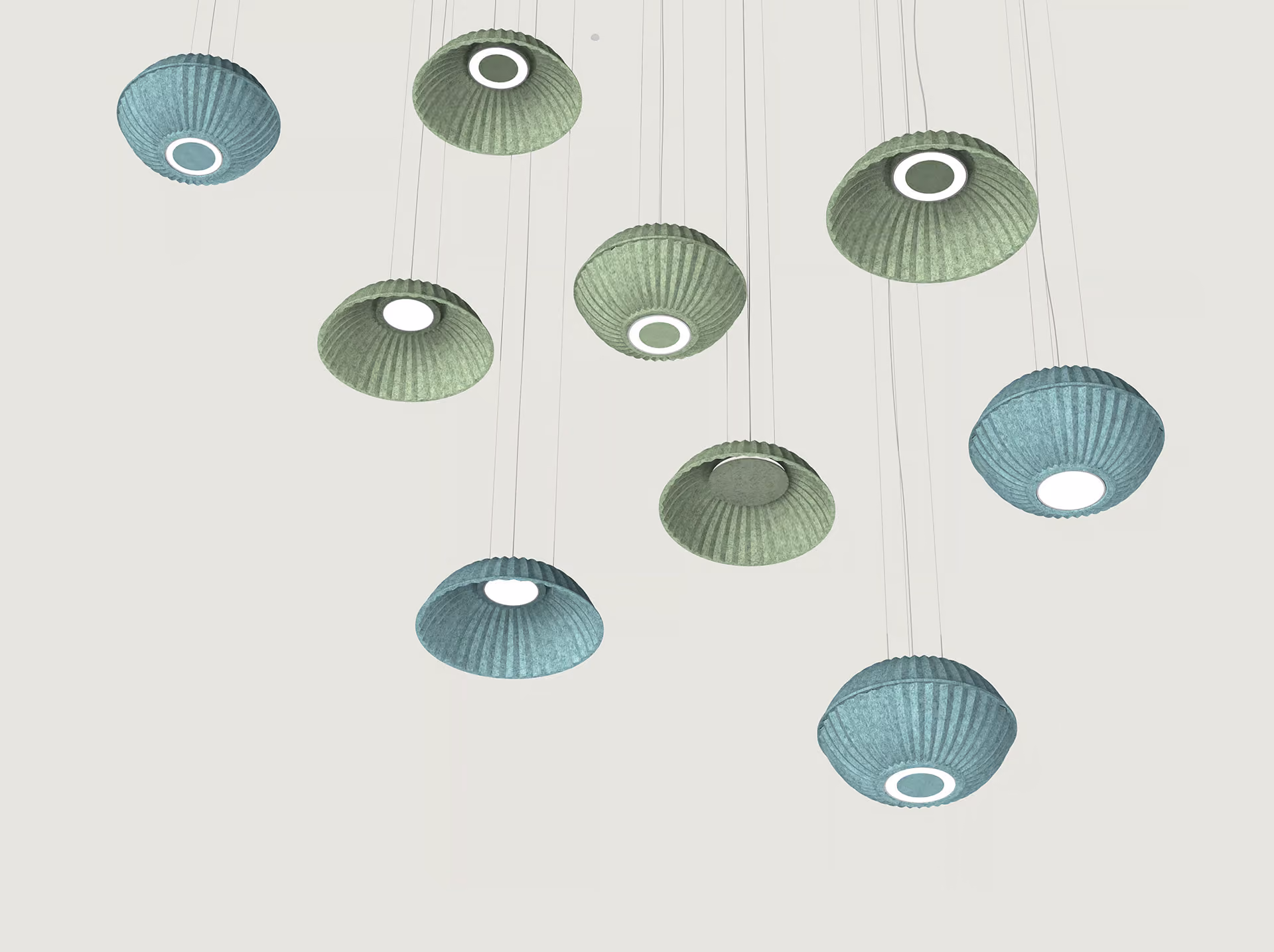 Sea Urchin acoustic light by Feltouch, view 1