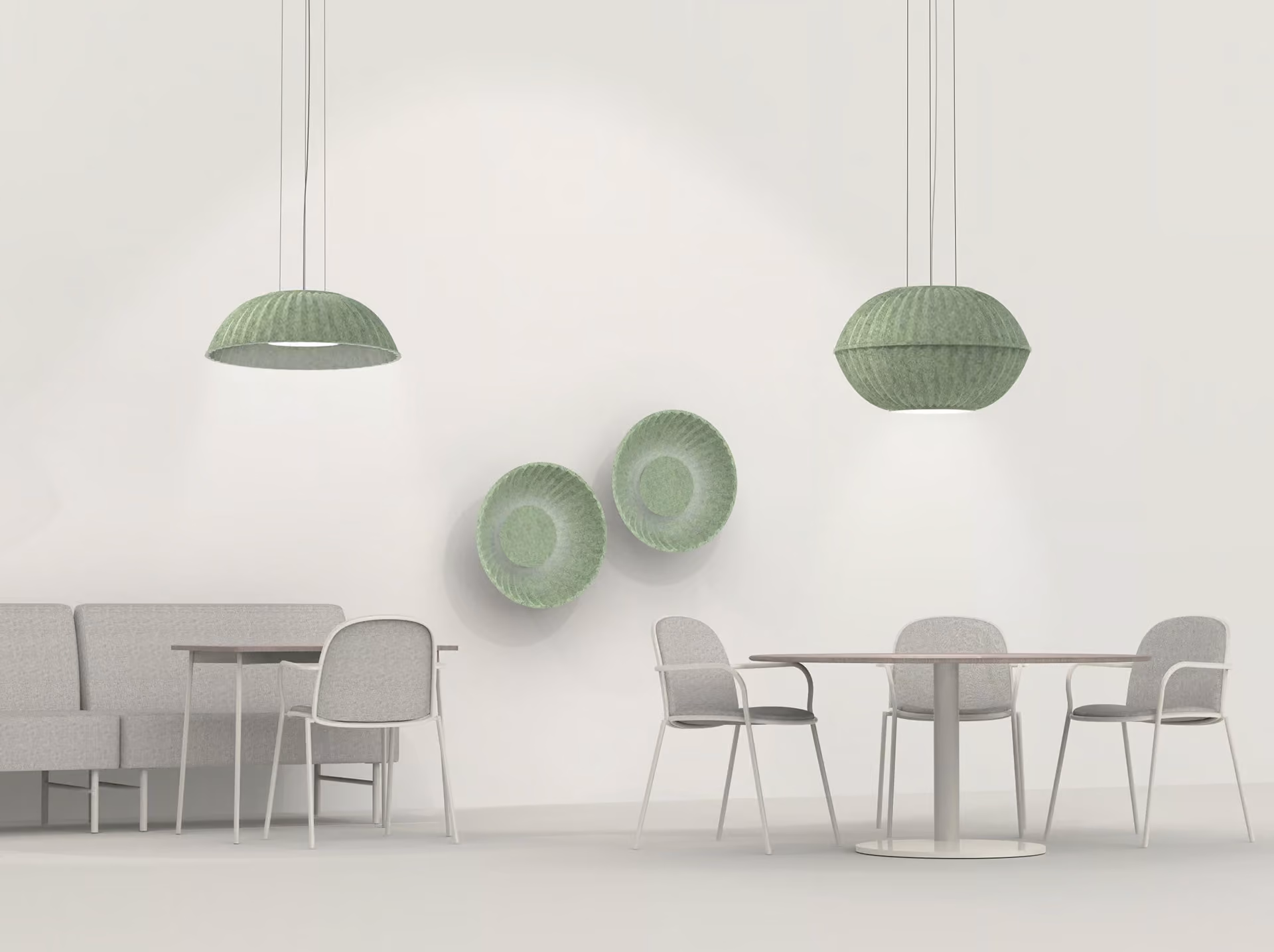Sea Urchin acoustic light by Feltouch, view 2