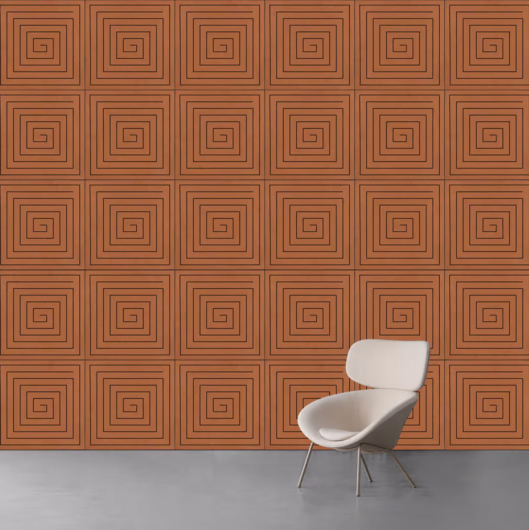 Greek 3D acoustic panel by Feltouch, view 1