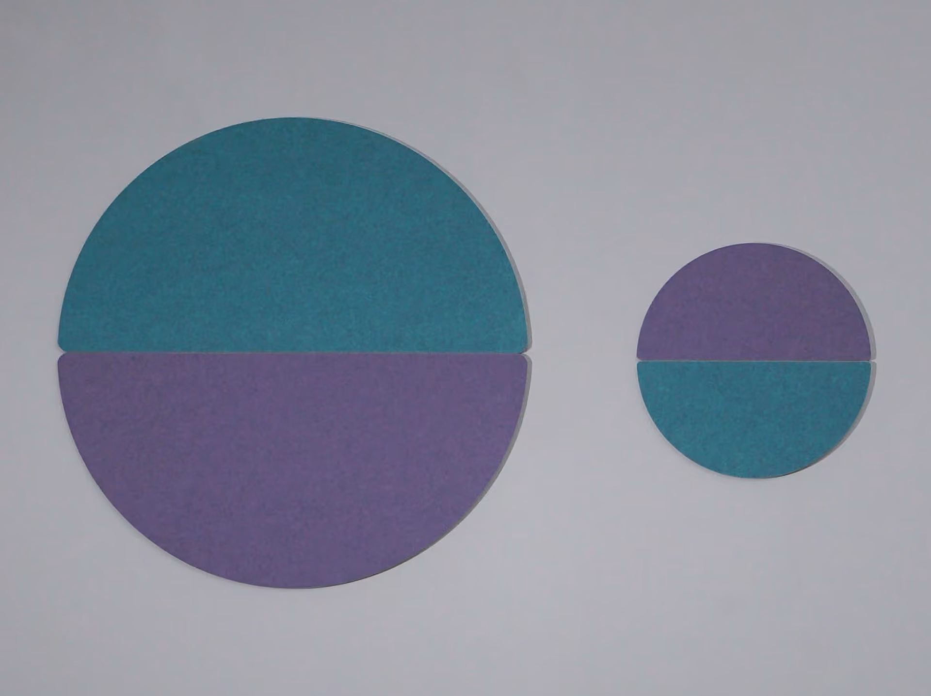 Semi Circle 3D acoustic panel by Feltouch, view 1