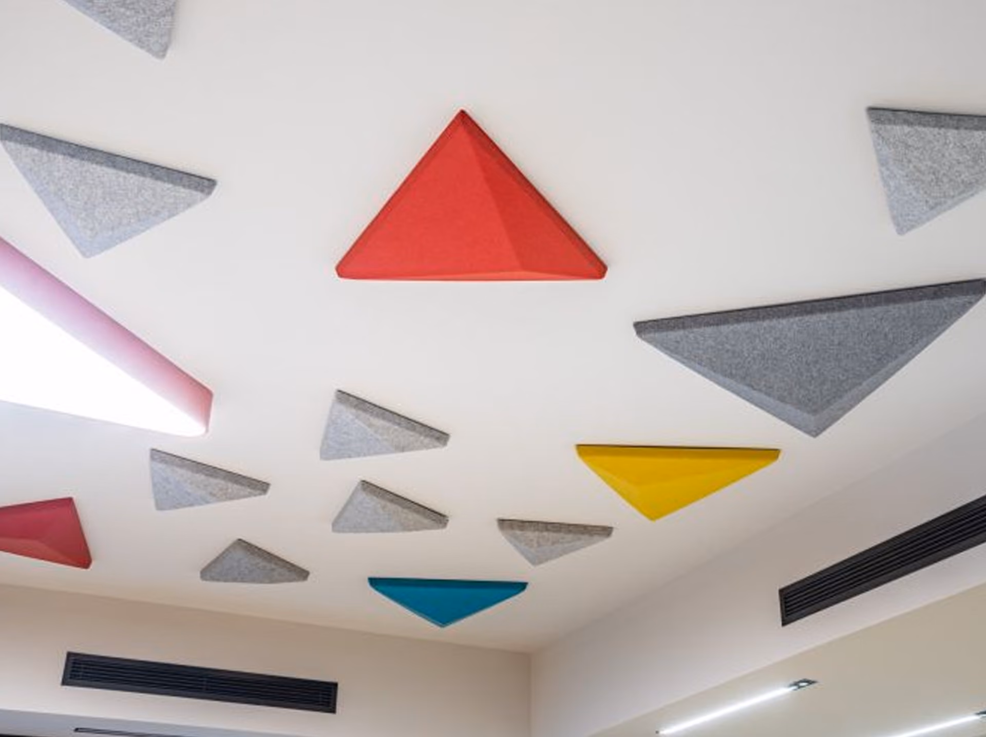 Triangle 3D acoustic panel by Feltouch, view 2