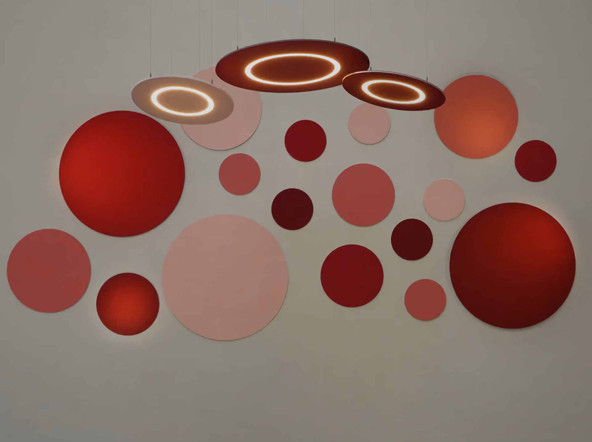 Circles 3D acoustic panel by Feltouch