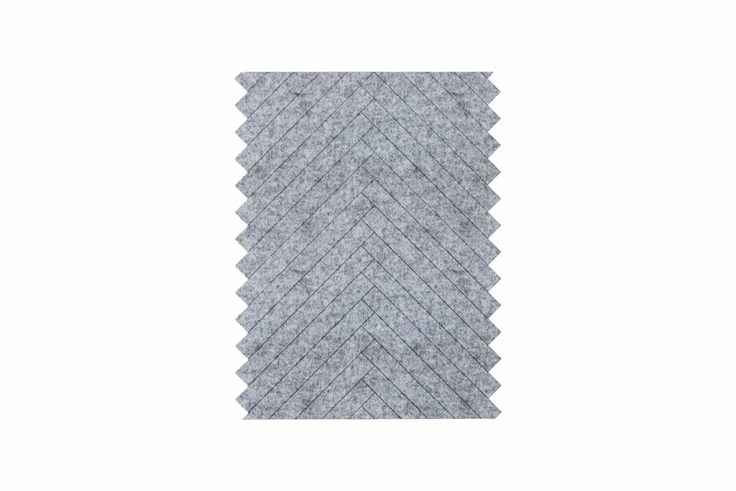 Fishbone 3D acoustic panel by Feltouch