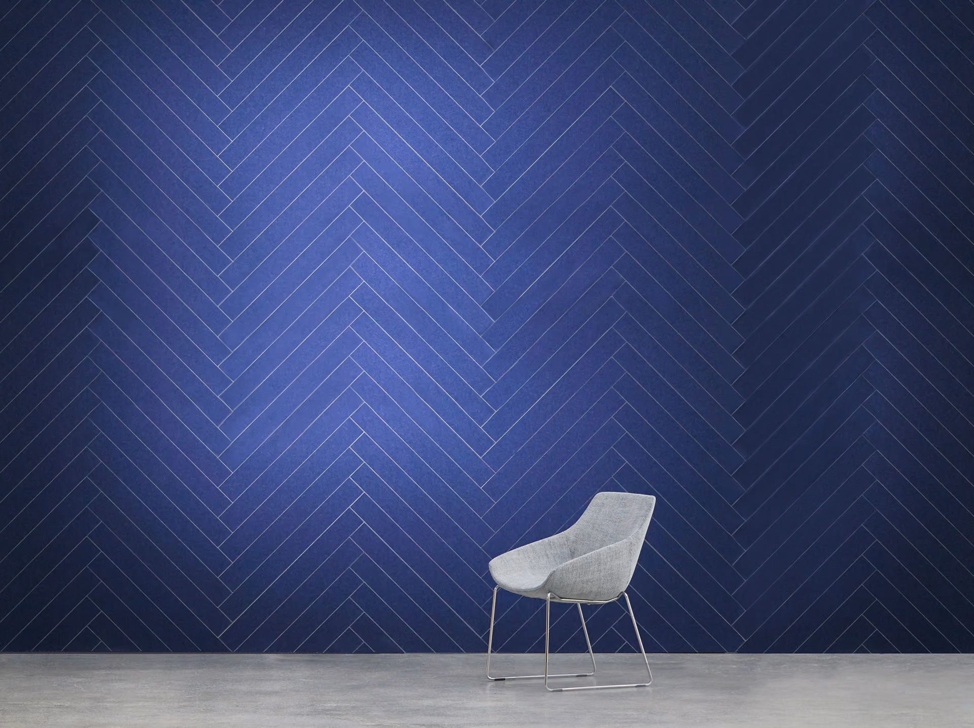 Fishbone 3D acoustic panel by Feltouch, view 1