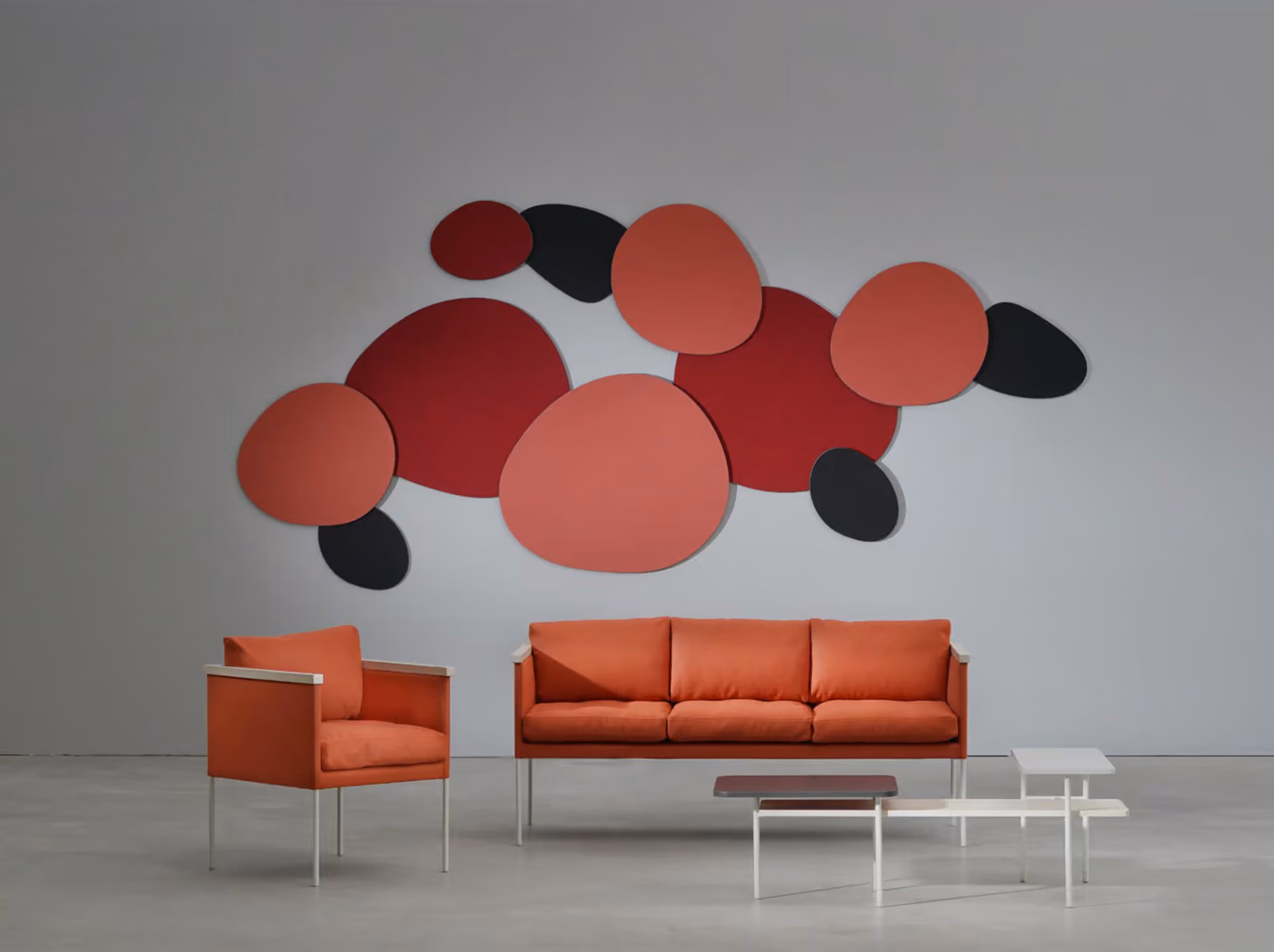 Pebble 3D acoustic panel by Feltouch, view 1