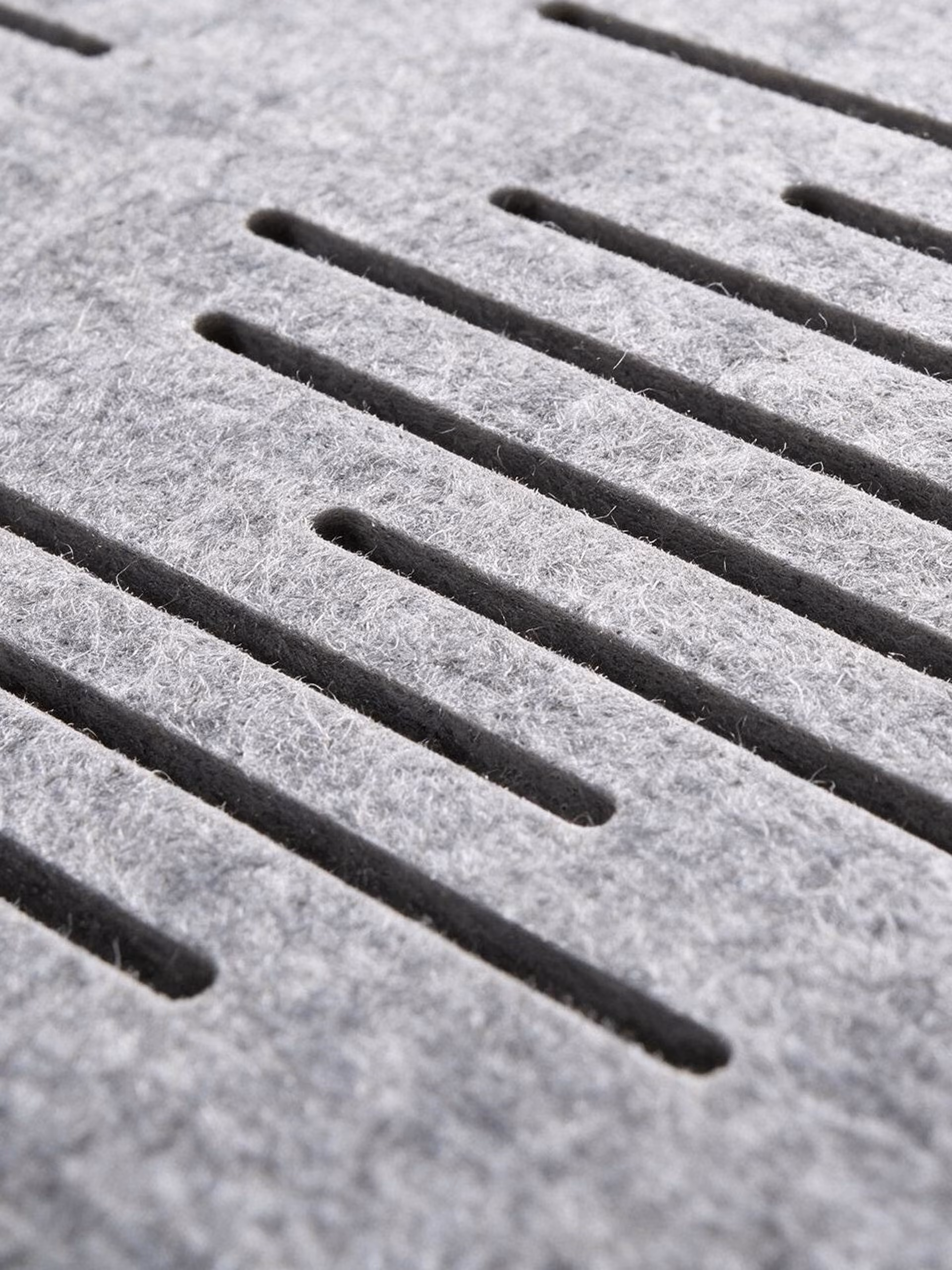 Perforated Flat Cloud acoustic ceiling raft by Feltouch, view 2