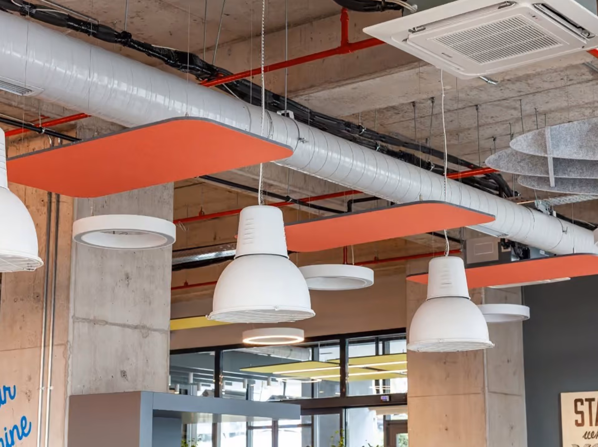 Flat Cloud acoustic ceiling raft by Feltouch, view 3