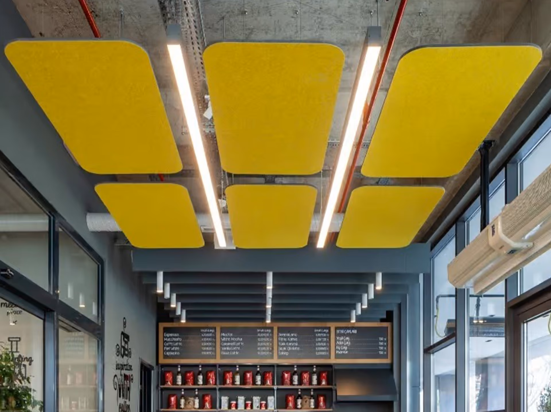 Flat Cloud acoustic ceiling raft by Feltouch, view 2
