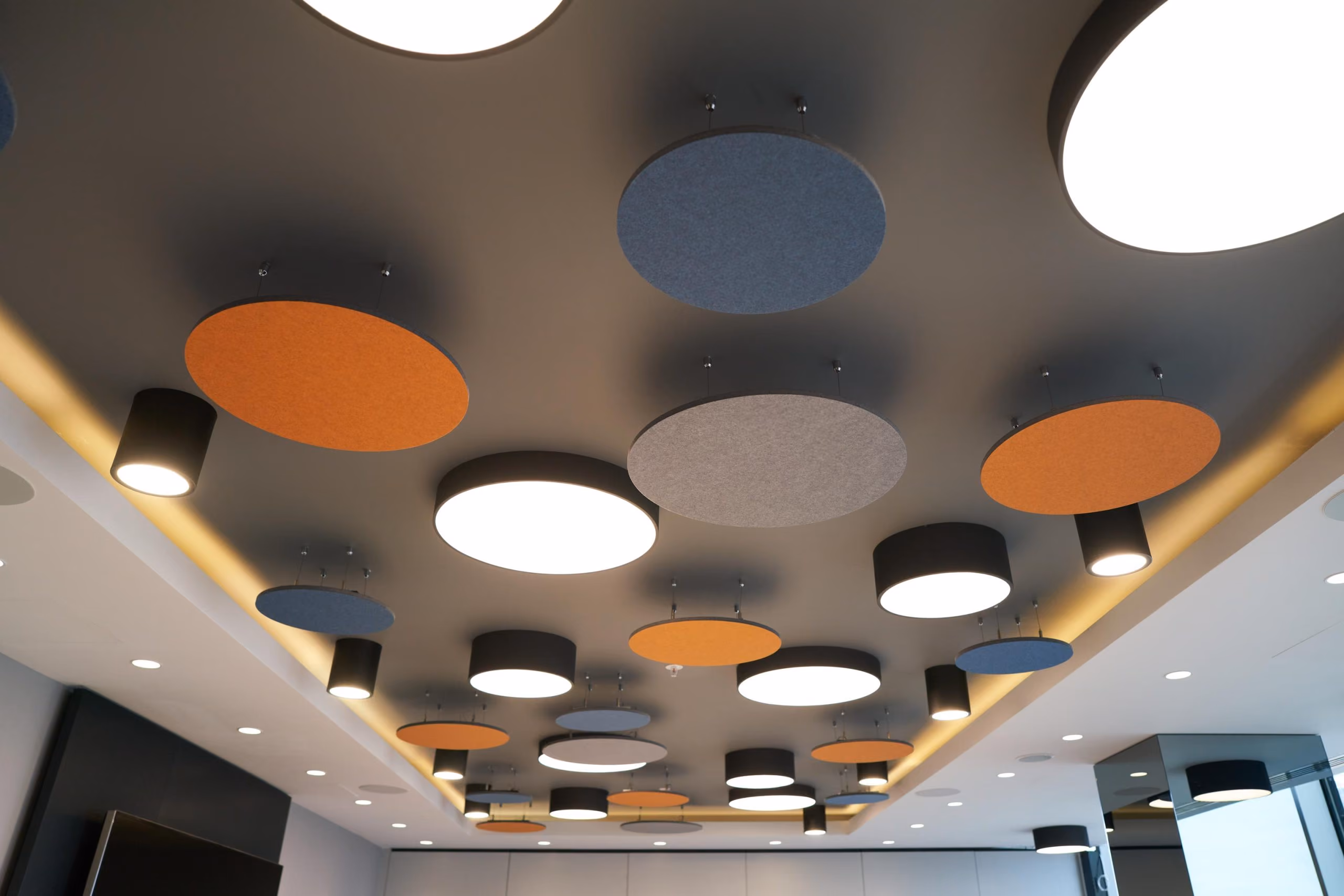 Flat Cloud acoustic ceiling raft by Feltouch