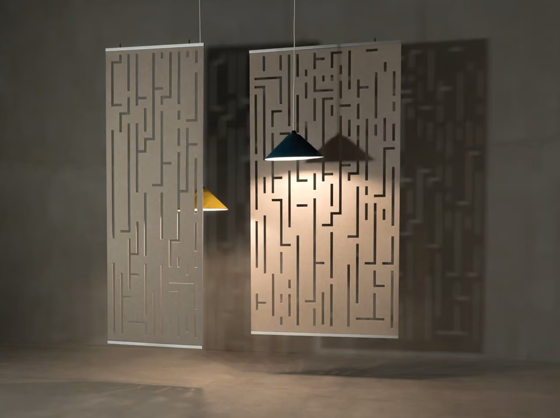 Mesh acoustic screen by Feltouch, view 3