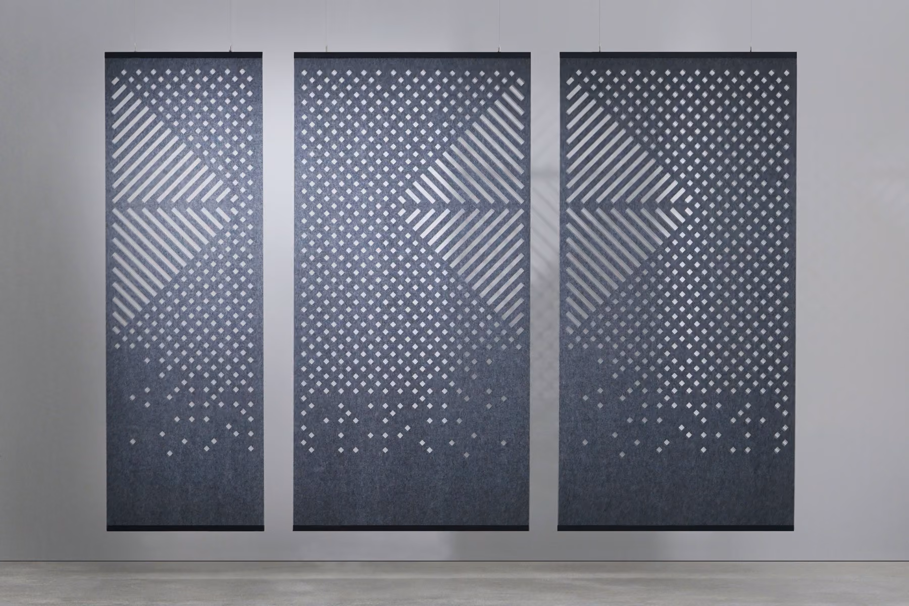 Mesh acoustic screen by Feltouch