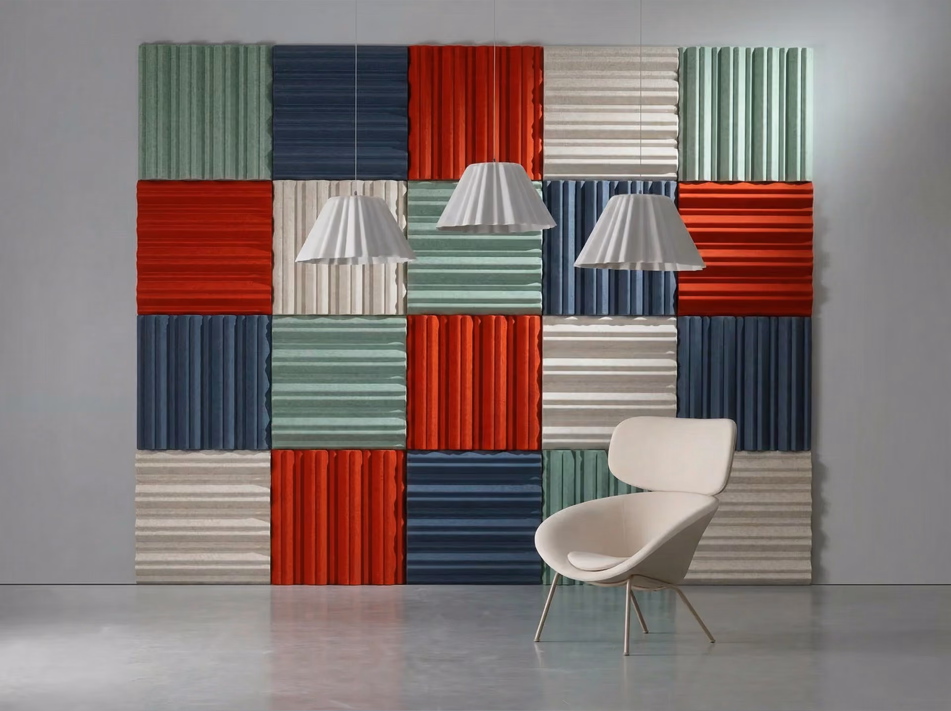 Cracker Edged 3D acoustic panel by Feltouch