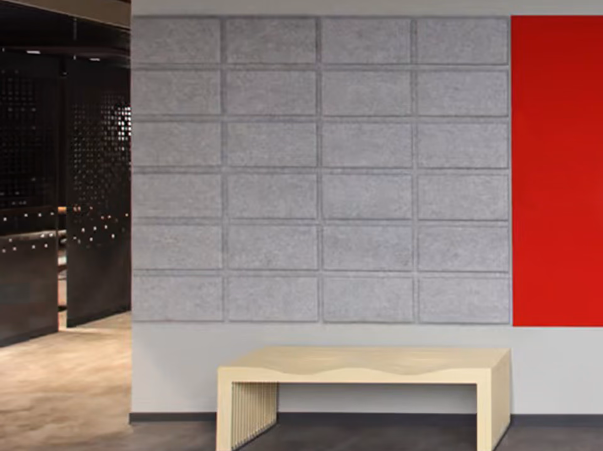 Waffle 3D acoustic panel by Feltouch, view 2