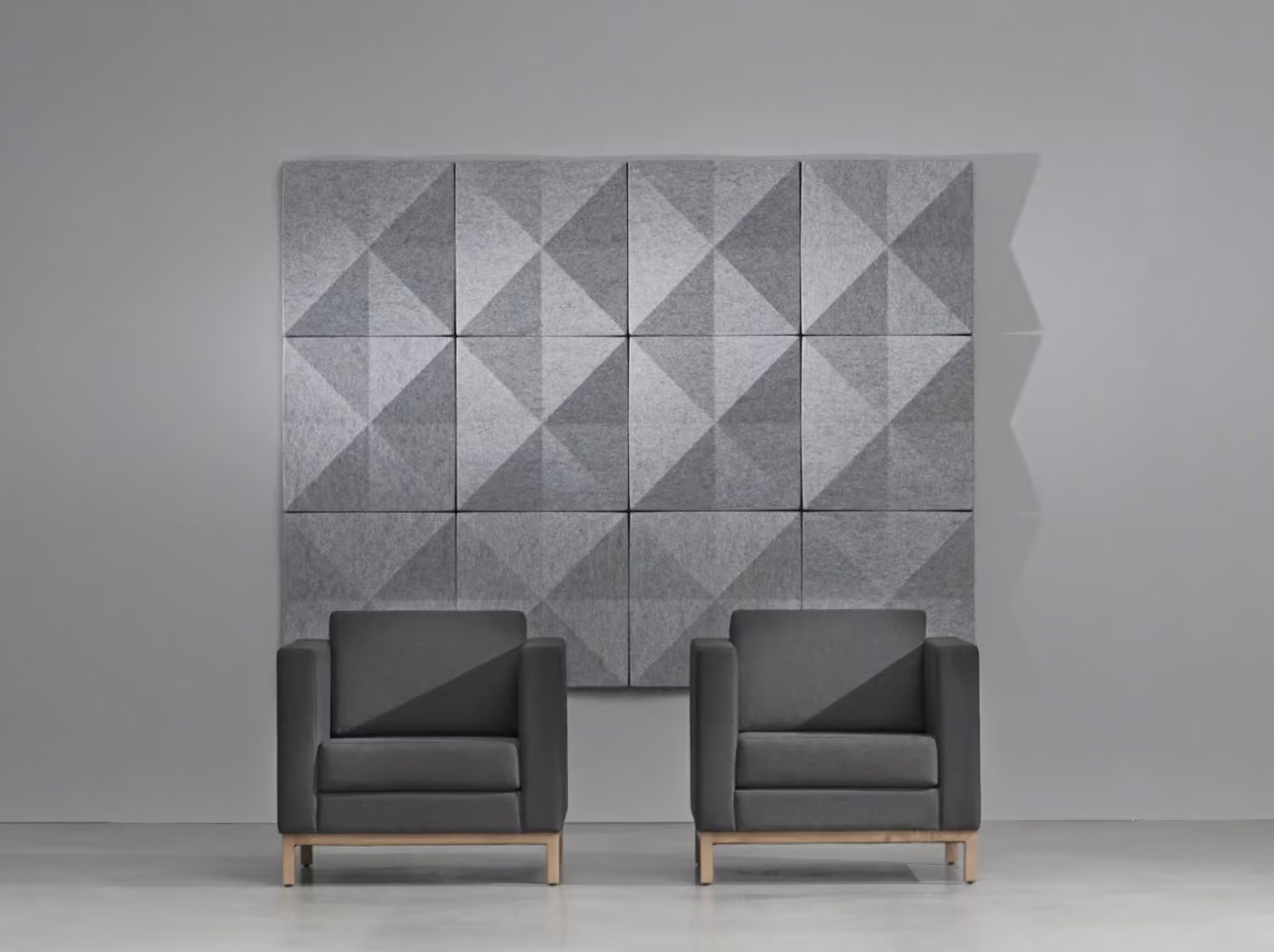 Rhino Square 3D acoustic panel by Feltouch, view 2