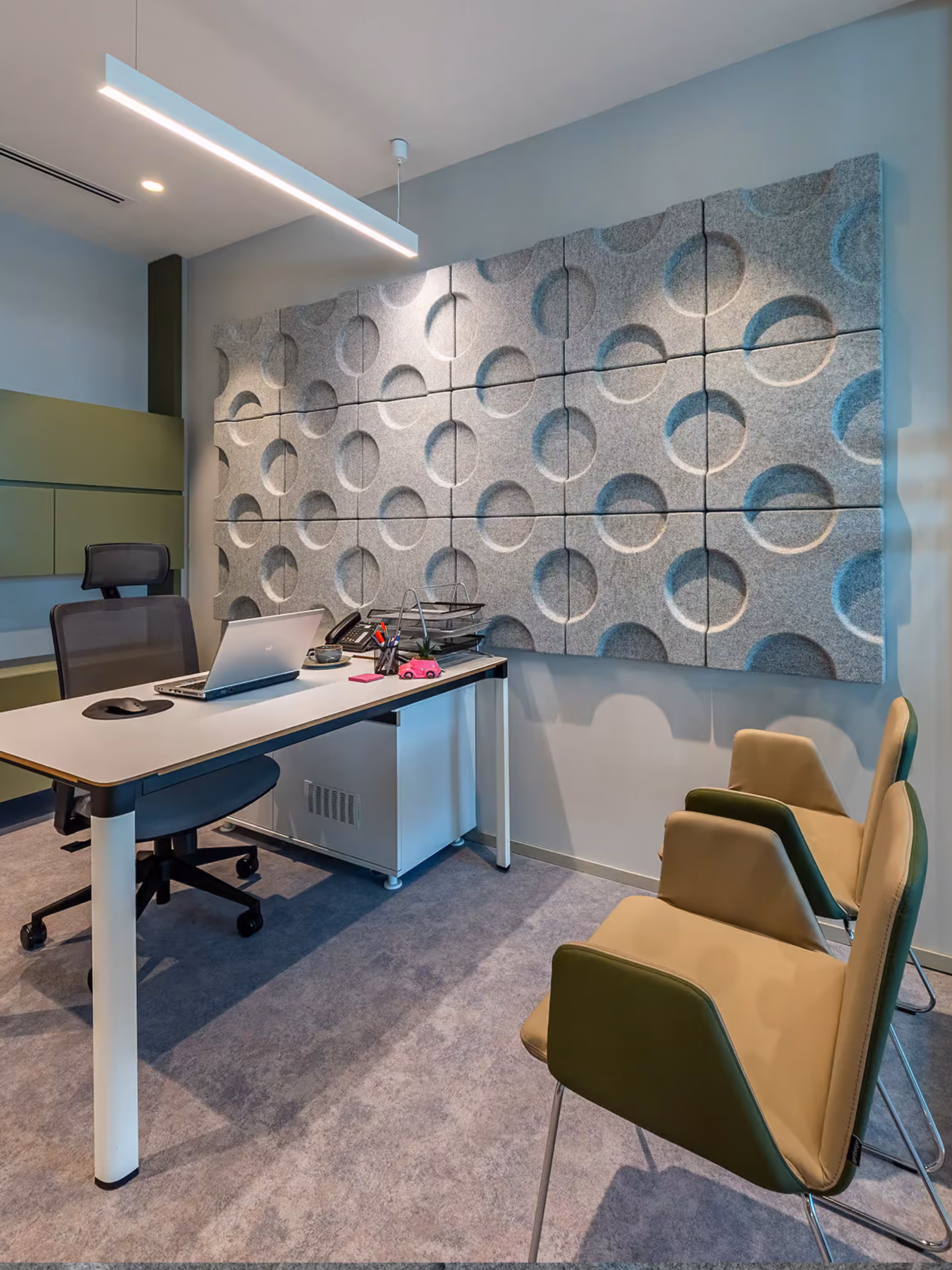 Batura 3D acoustic panel by Feltouch, view 2