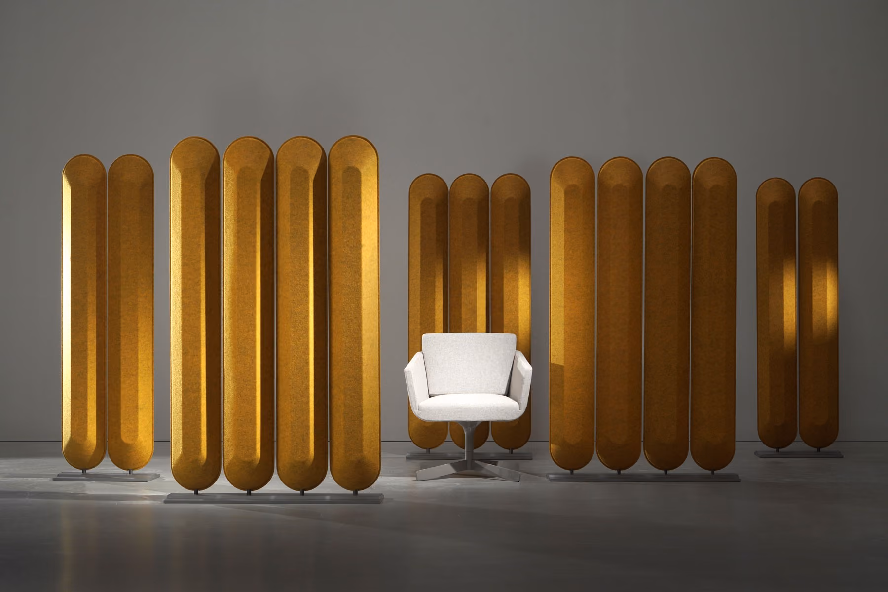 Make Up Divider acoustic screen by Feltouch