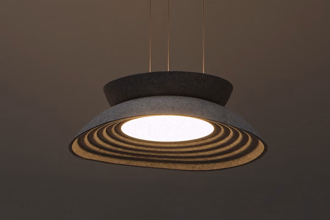 Bowl acoustic light by Feltouch