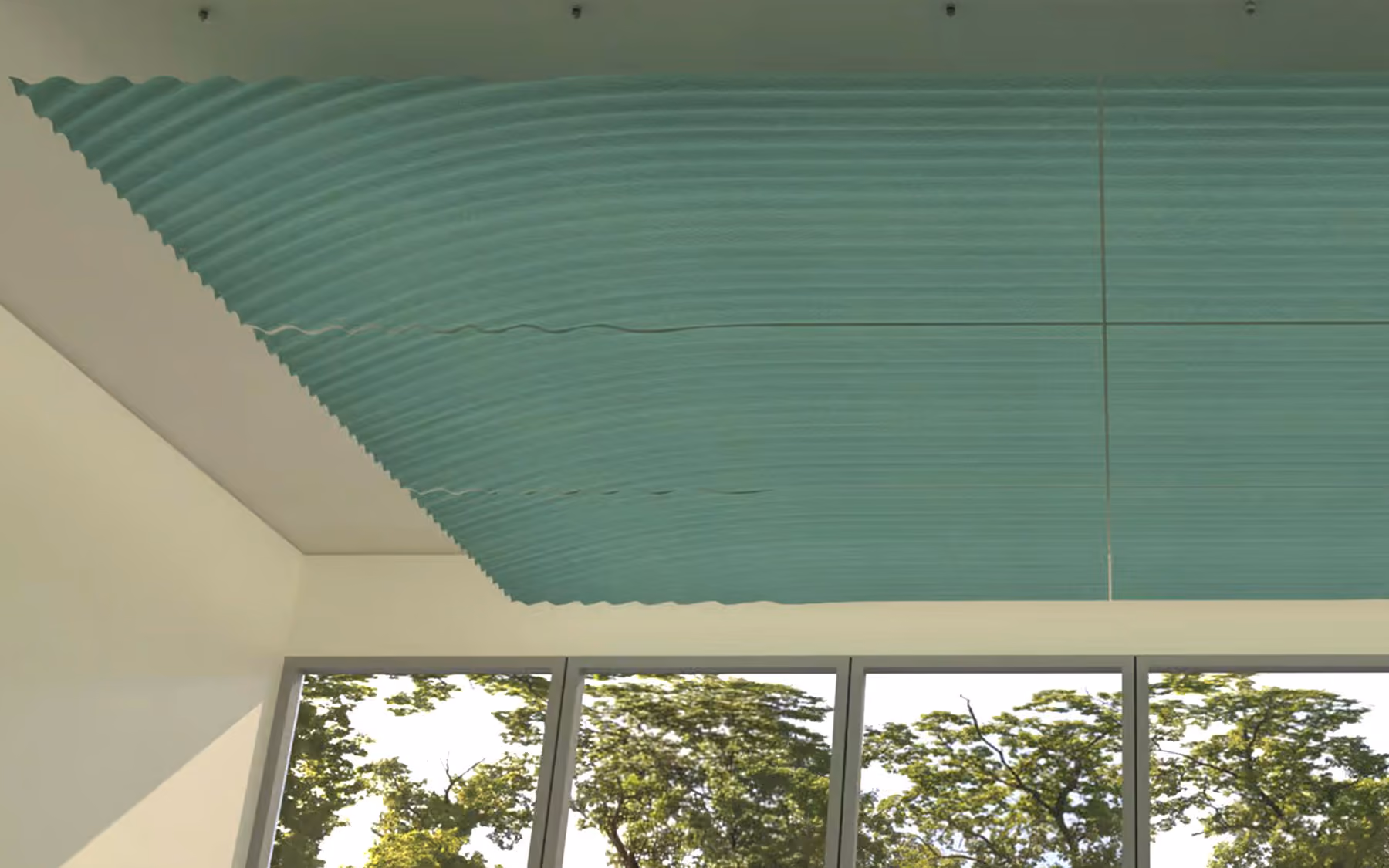 Zen Cloud acoustic ceiling raft by Feltouch