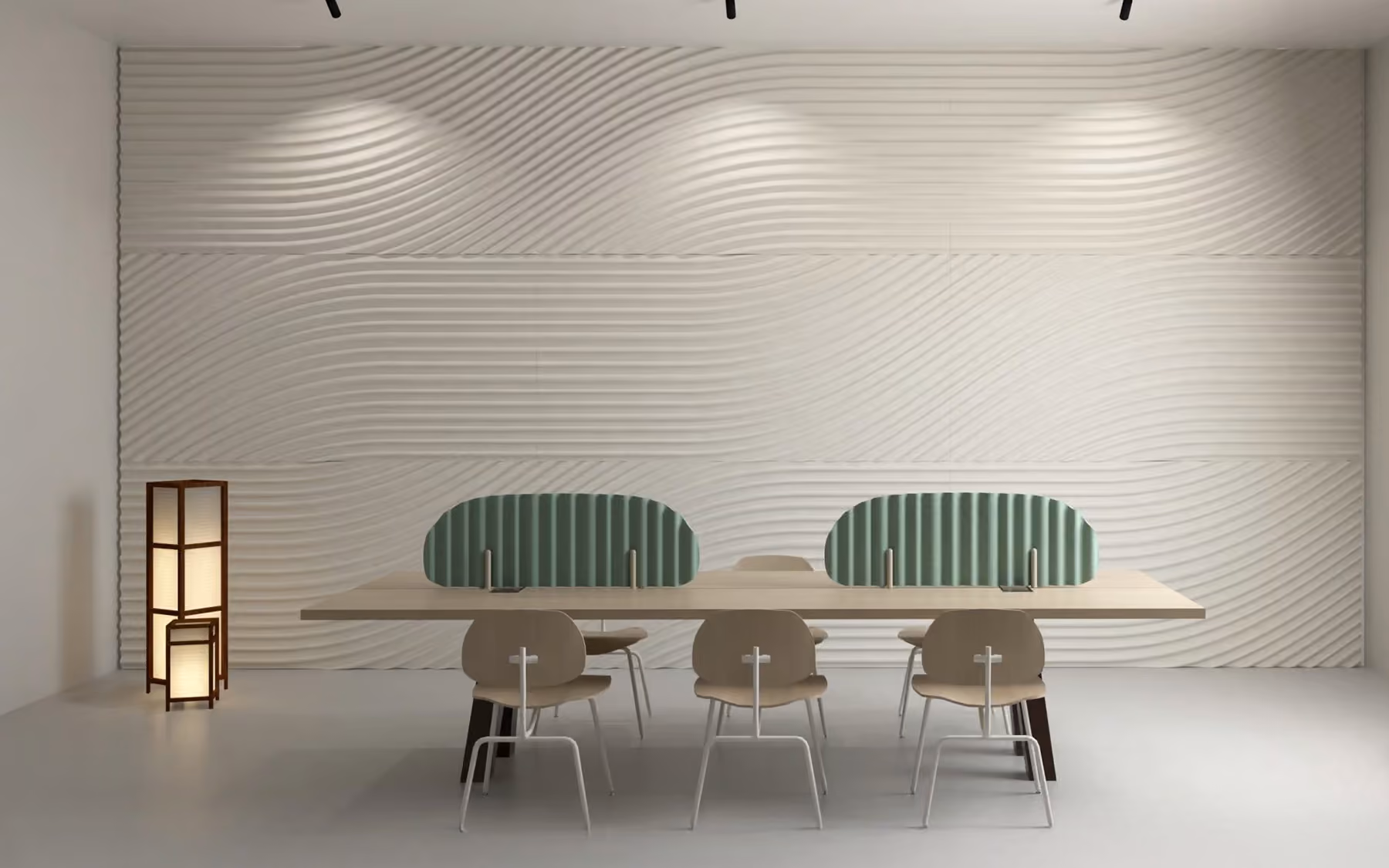 Zen Desk Divider acoustic screen by Feltouch