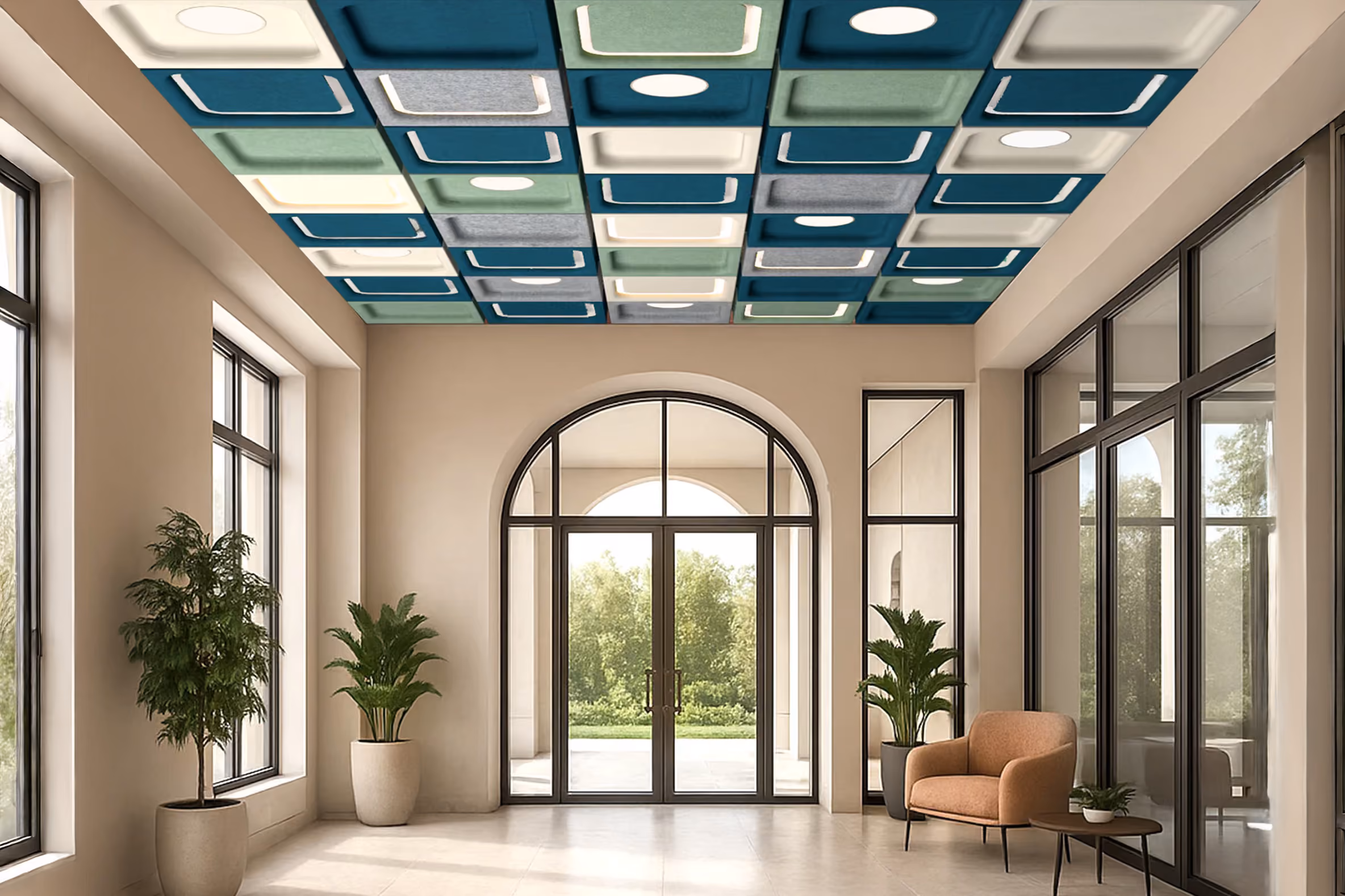 Space Lay-in acoustic light by Feltouch
