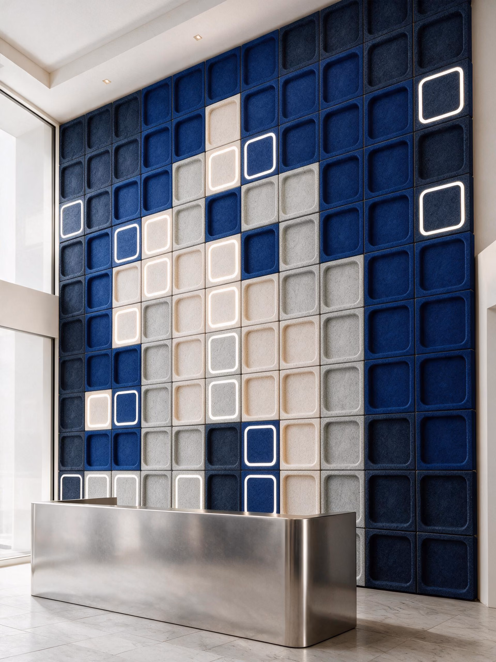 Space Wall Panel acoustic light by Feltouch