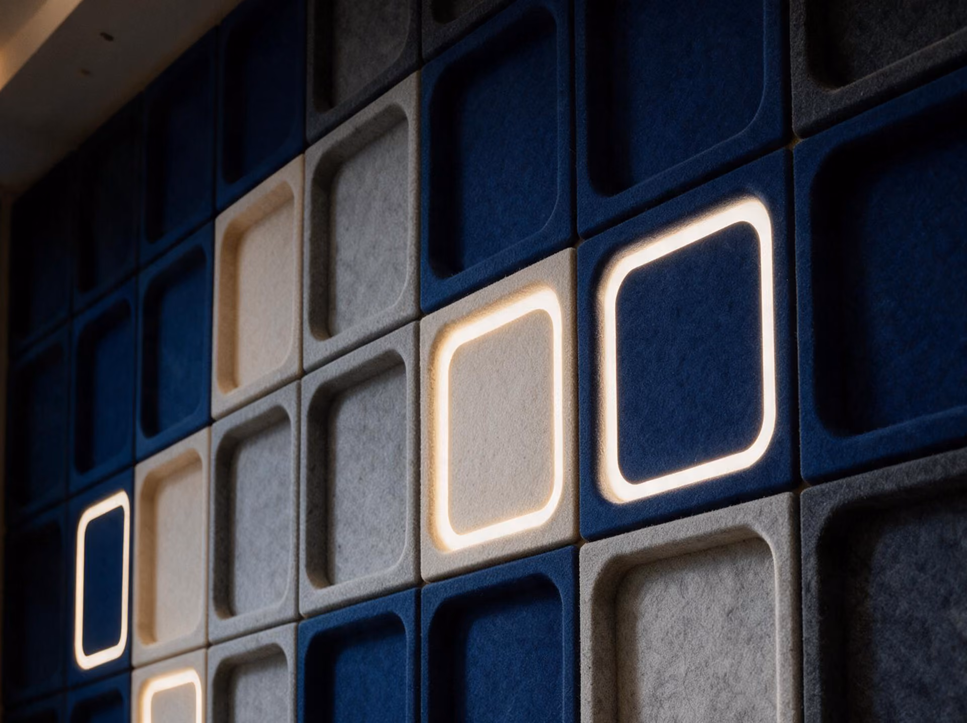 Space Wall Panel acoustic light by Feltouch, view 3