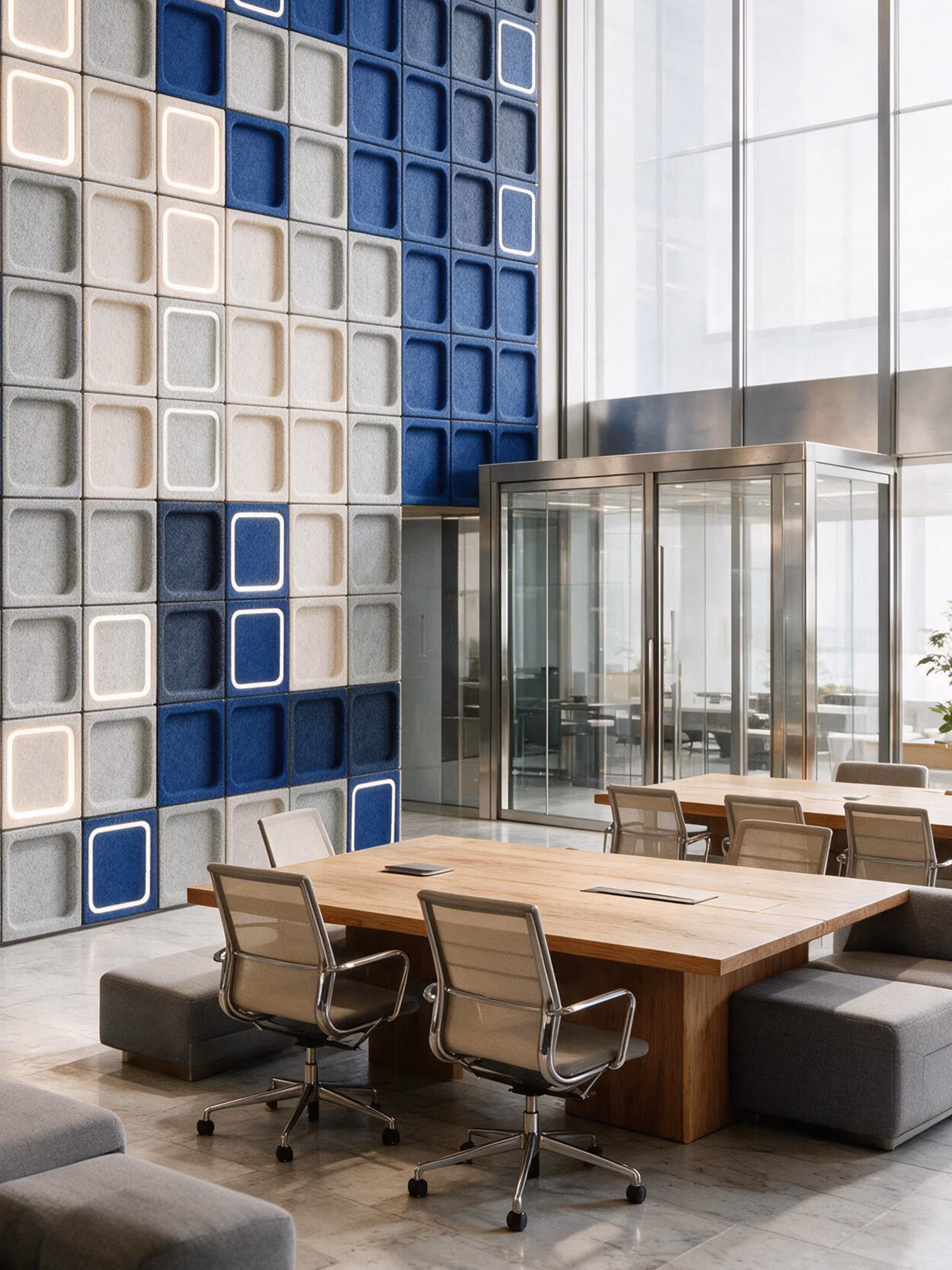 Space Wall Panel acoustic light by Feltouch, view 1