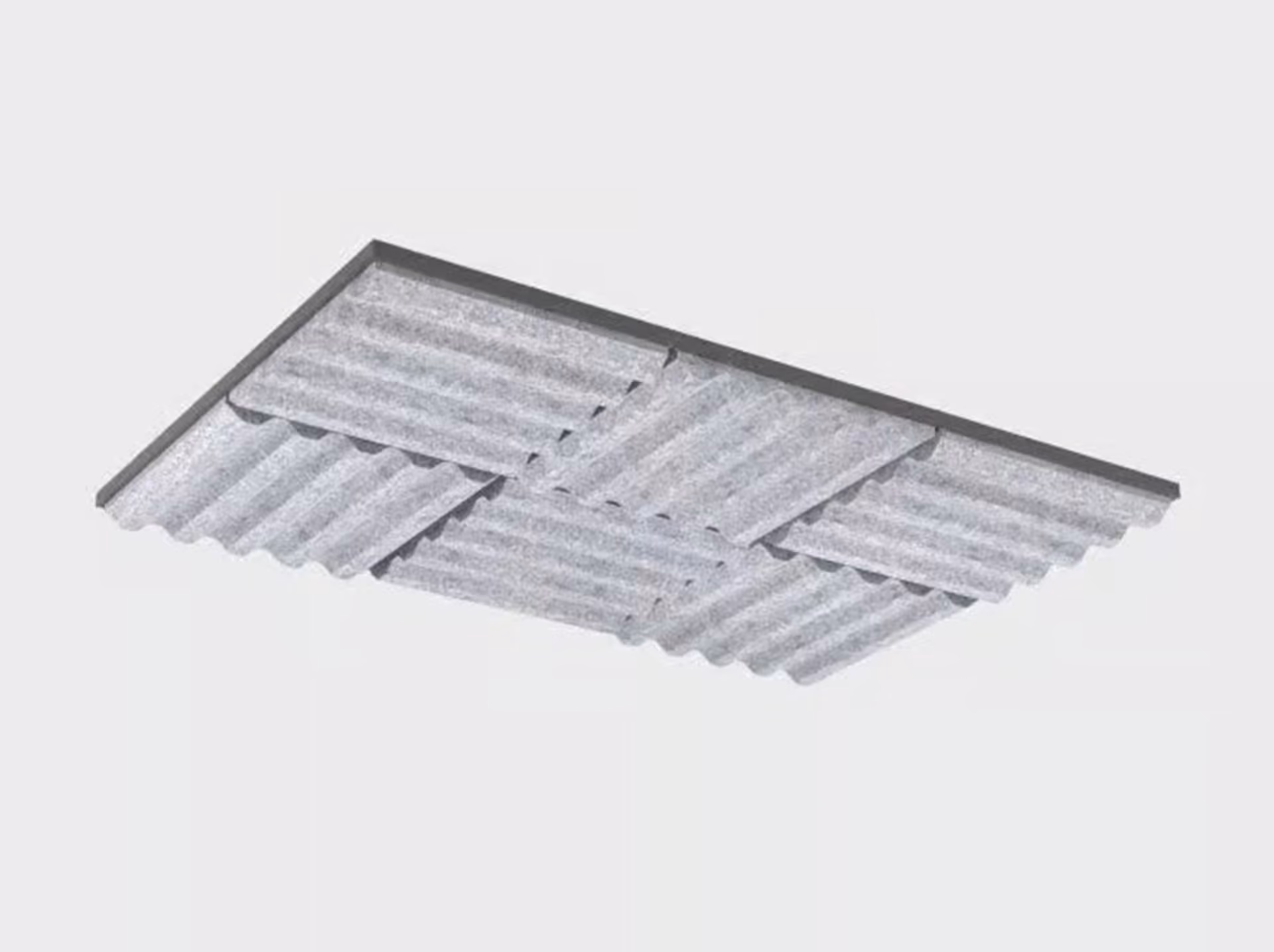 Vertigo Lay-In acoustic ceiling panel by Feltouch