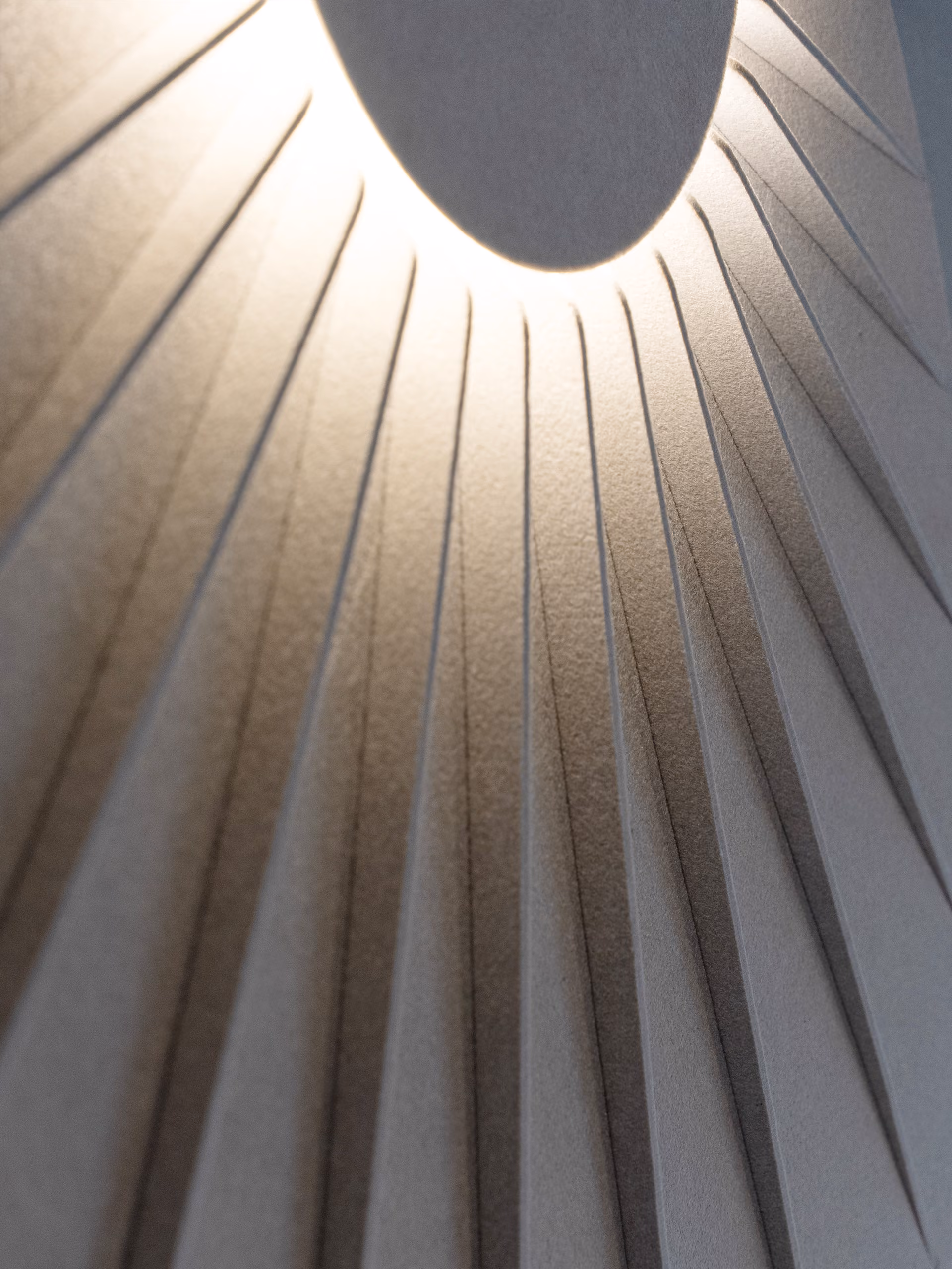 RA Circle Wall Lamp acoustic light by Feltouch
