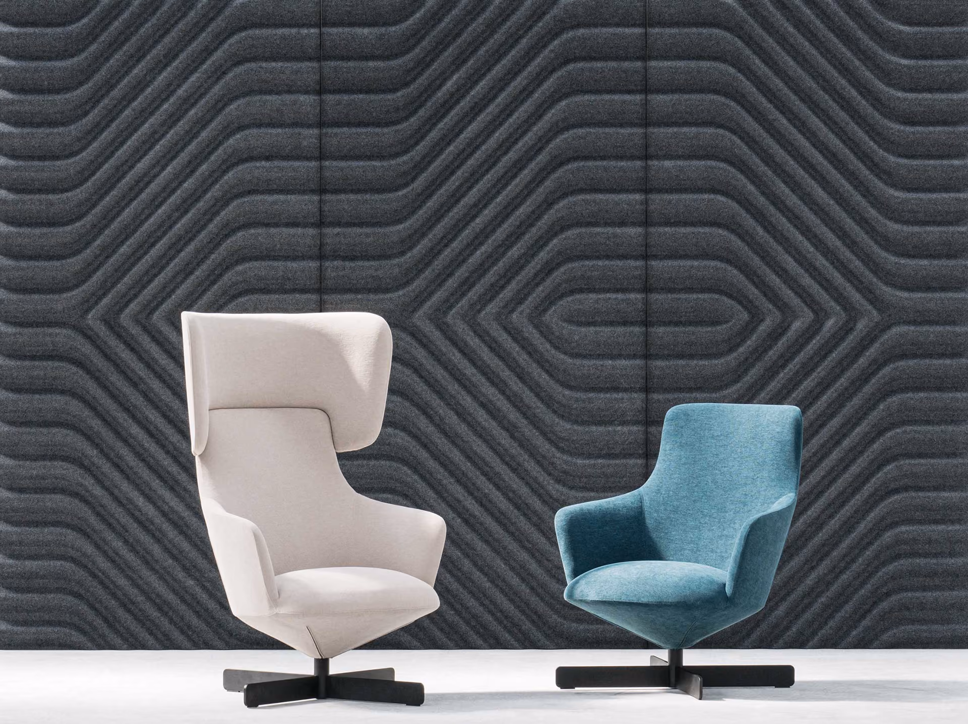 Vertigo 3D acoustic panel by Feltouch, view 3