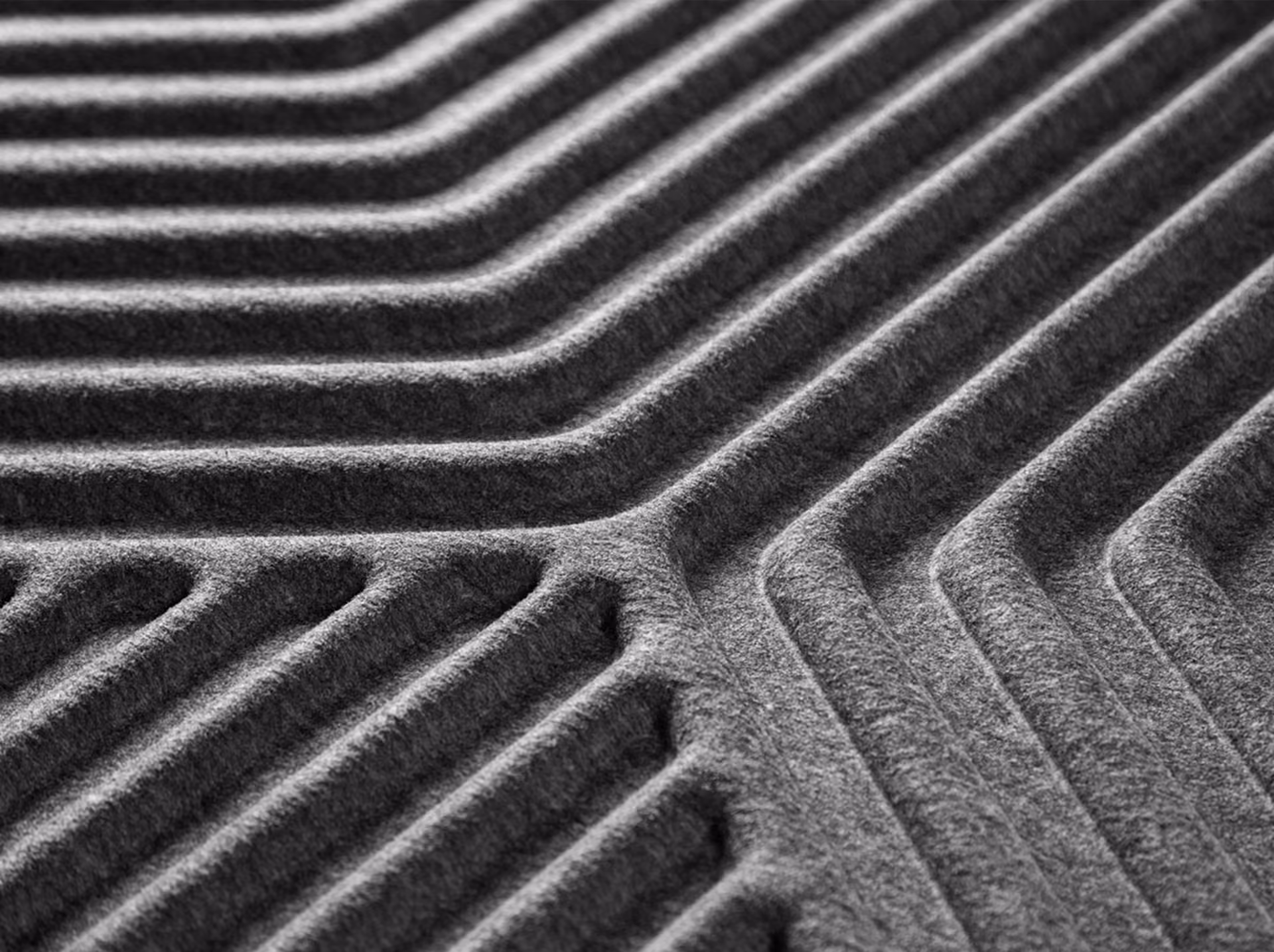Parallax 3D acoustic panel by Feltouch, view 1