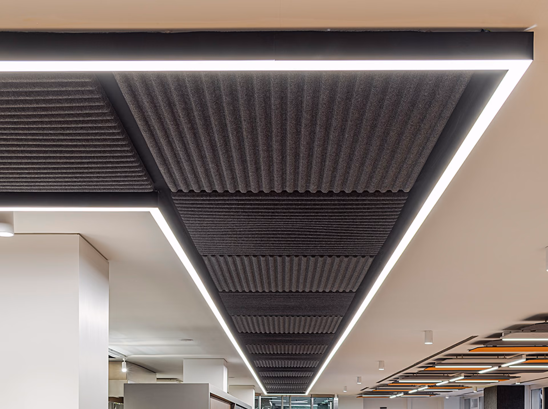 Parallax 3D acoustic panel by Feltouch, view 2