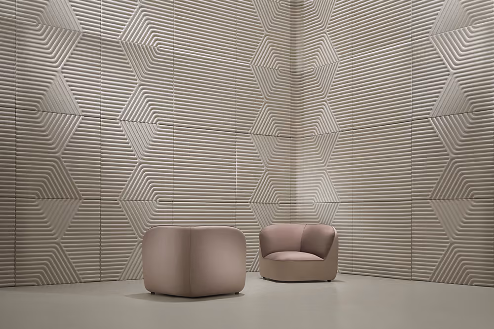 Parallax 3D acoustic panel by Feltouch