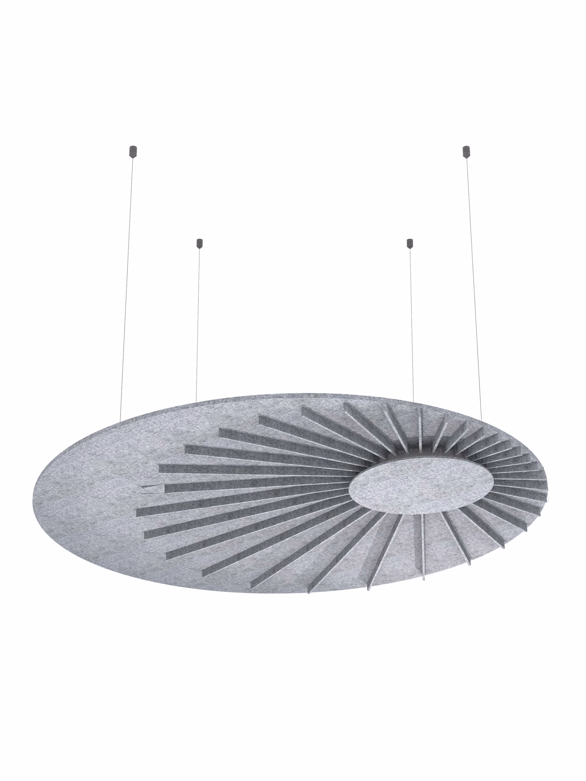 RA Circle Cloud acoustic ceiling raft by Feltouch