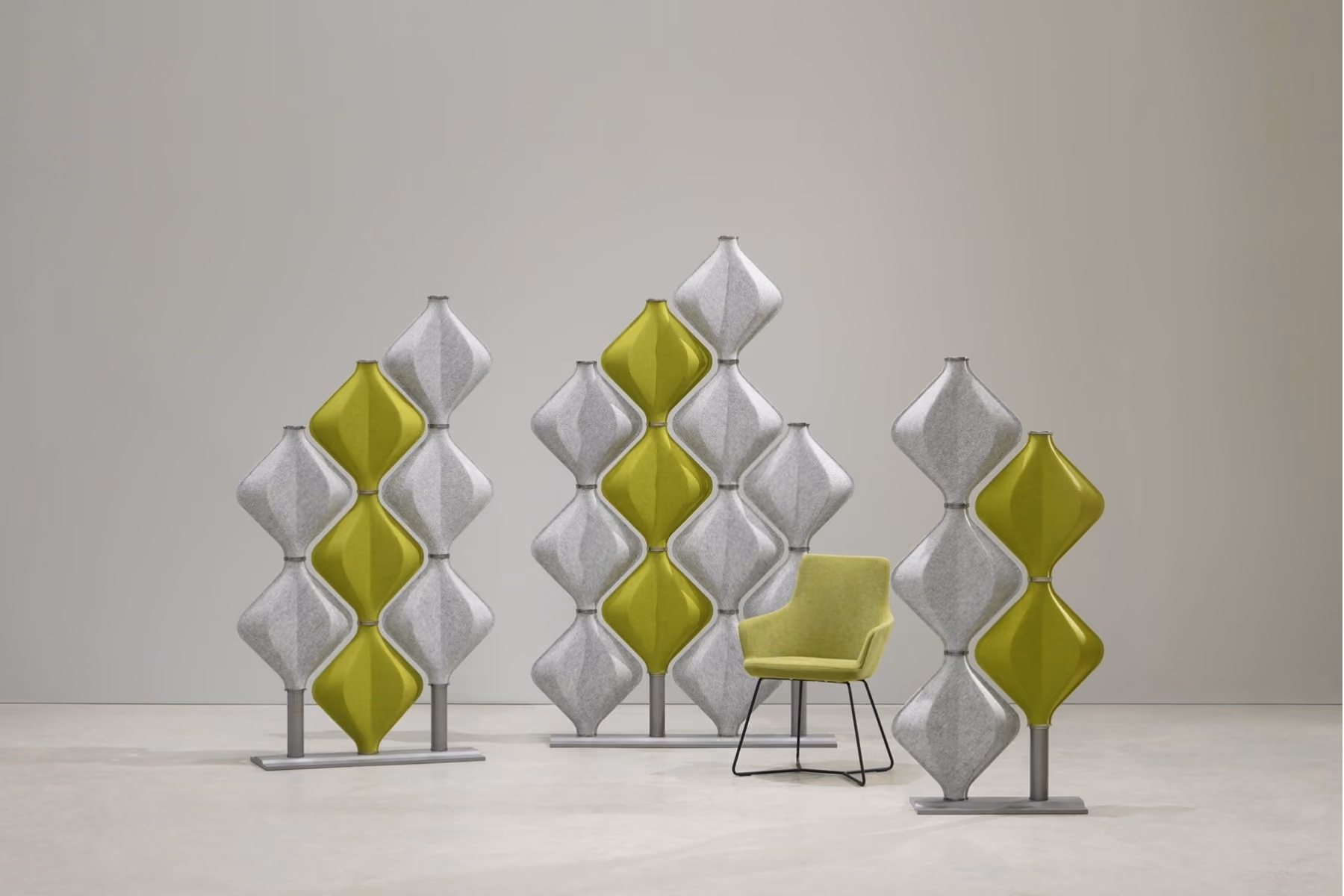 Diagon acoustic screen by Feltouch
