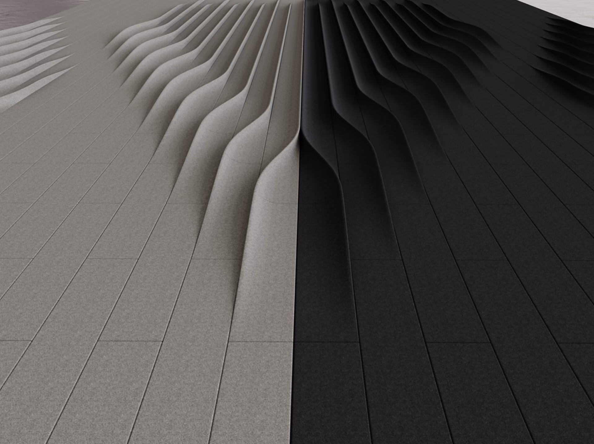 Flux 3D acoustic panel by Feltouch, view 3