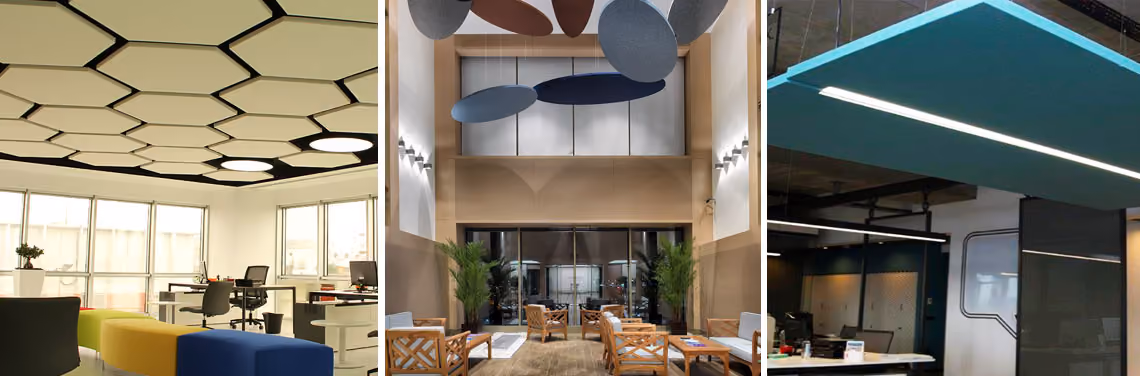 Cloud Ceiling Panels acoustic ceiling raft by Perfopan