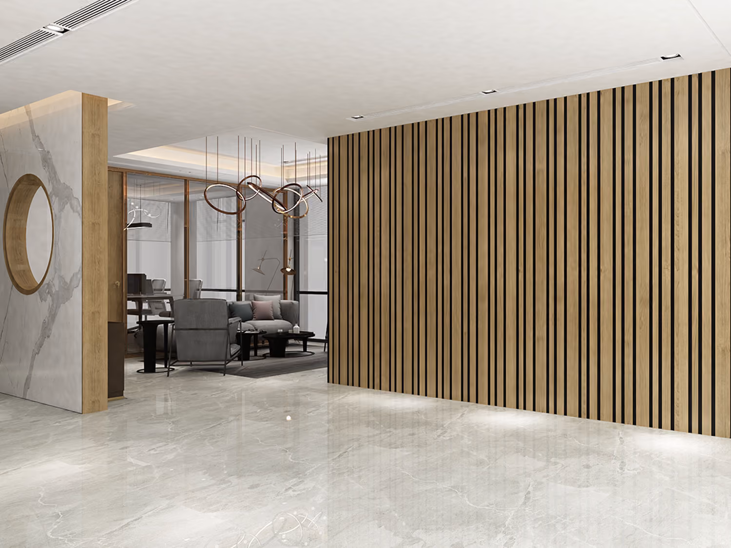 Acoustic Battens acoustic panel by Perfopan, view 2