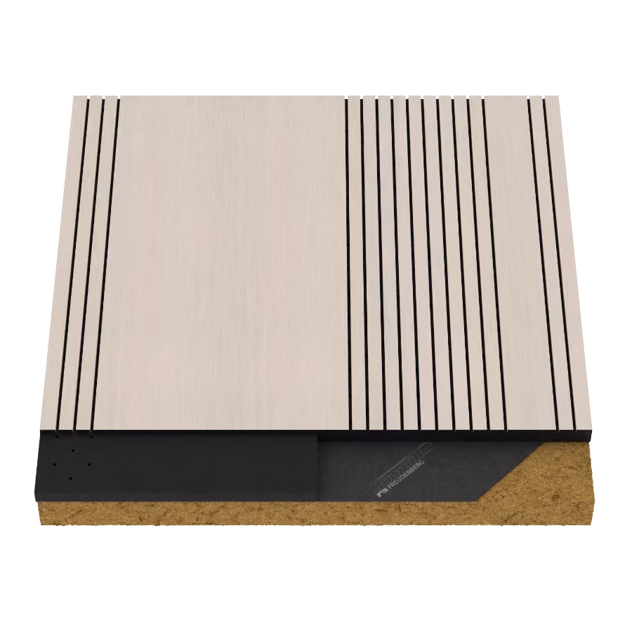 02ML.0313 X4 Lineer acoustic wood panel by Monacoustic, view 2
