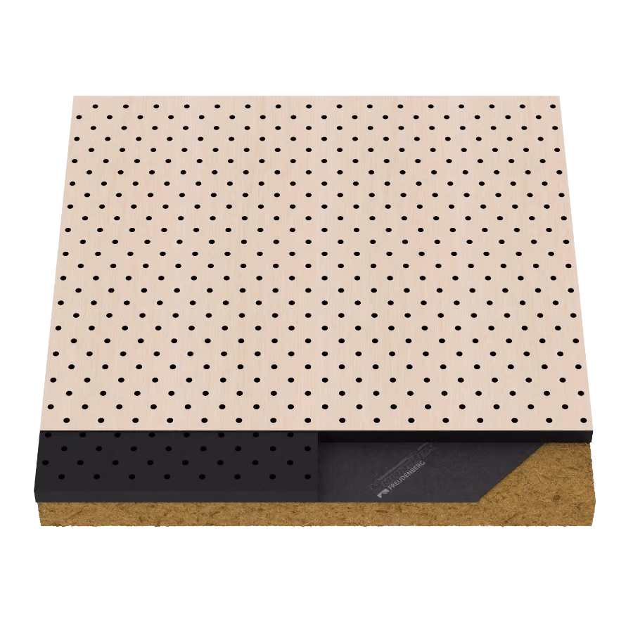 02MP.3232 R6 Perforated acoustic wood panel by Monacoustic, view 2